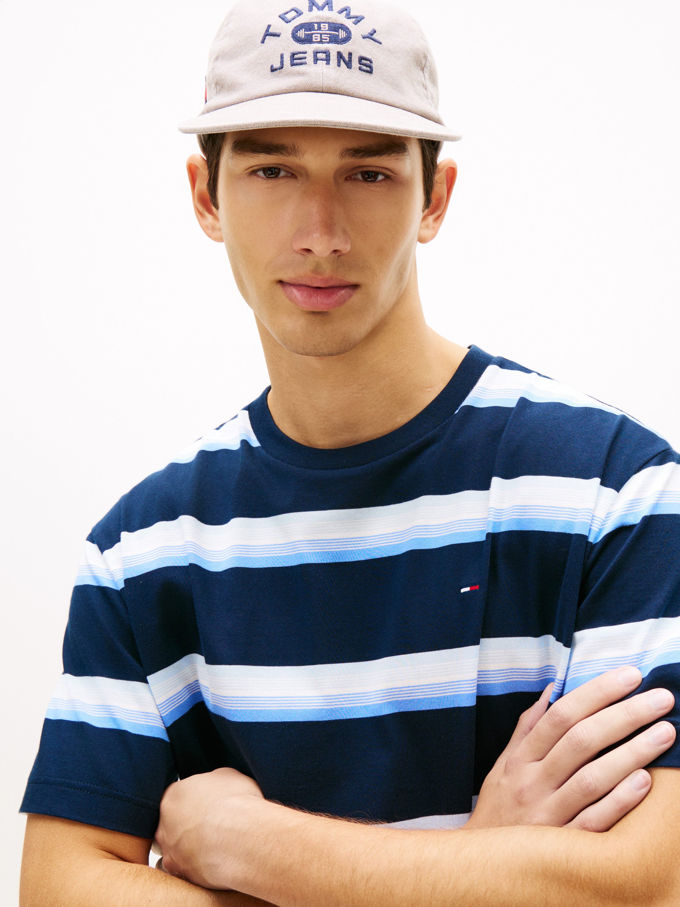Tommy Jeans T-Shirt RELAXED STRIPE Relaxed fit mit Streifenmuster günstig online kaufen