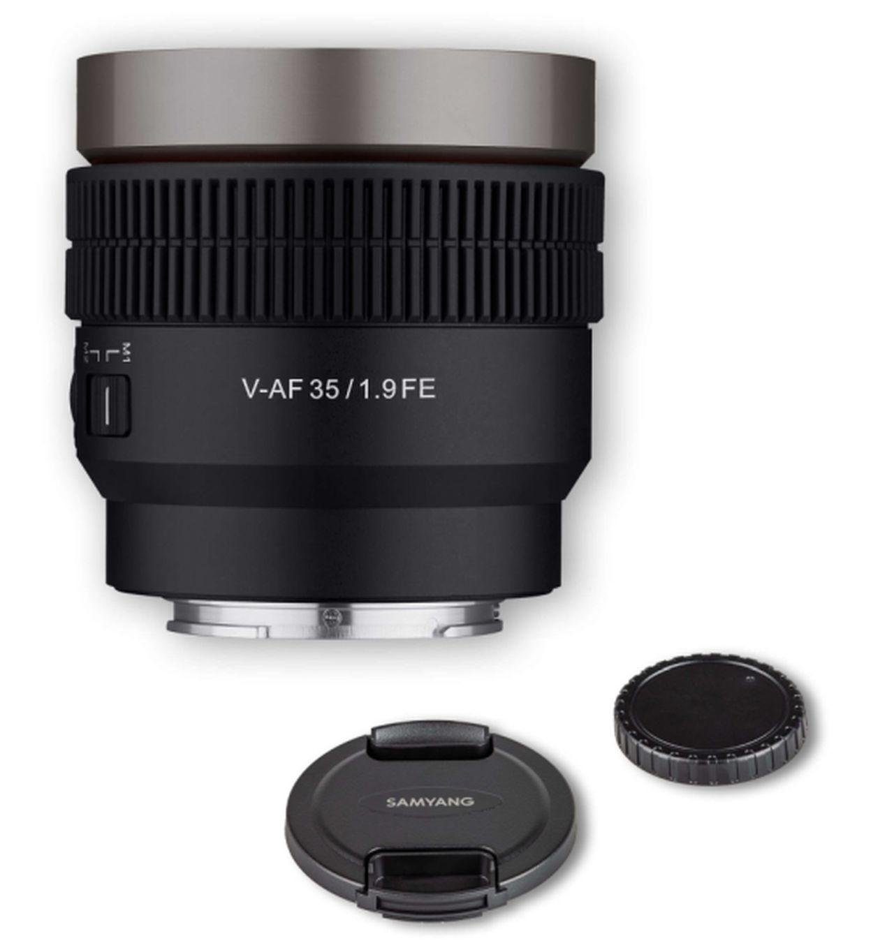 Objectif Samyang V-AF 20mm T1.9 FE Pour Sony E - Objectif Ciné 8K Avec Autofocus Et Lampe Tally