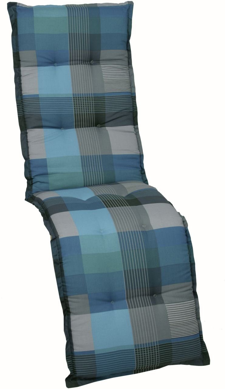Hussen-Set GO-DE Relax-Auflage Classic 170 x 50 x 7 cm, blau, GO-DE