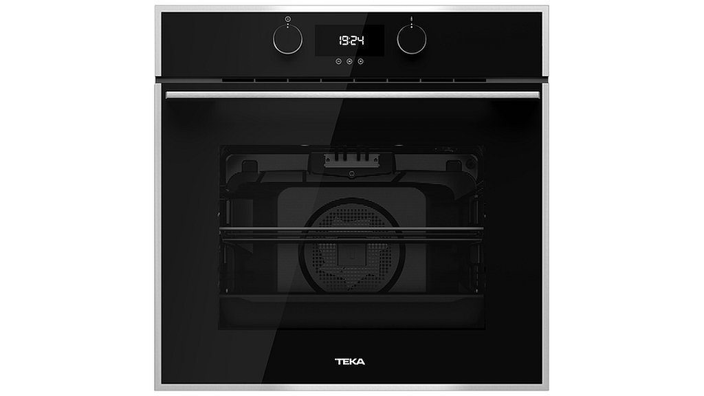 Teka Backofen schwarz 70 L Teleskopauszug Heißluft HydroClean HLB840