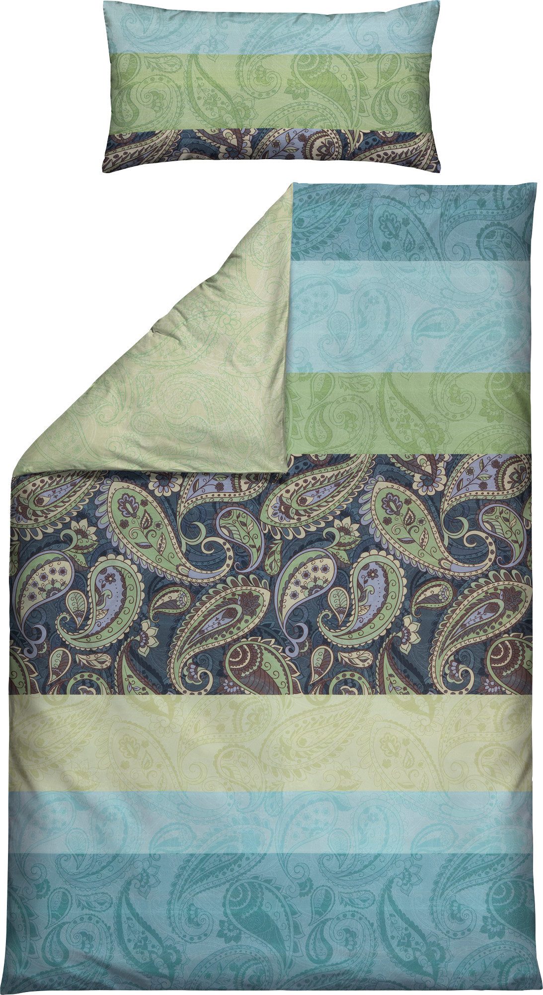 Erwin Müller Bettwäsche Wendebettwäsche, Mako-Satin, Paisley günstig online kaufen