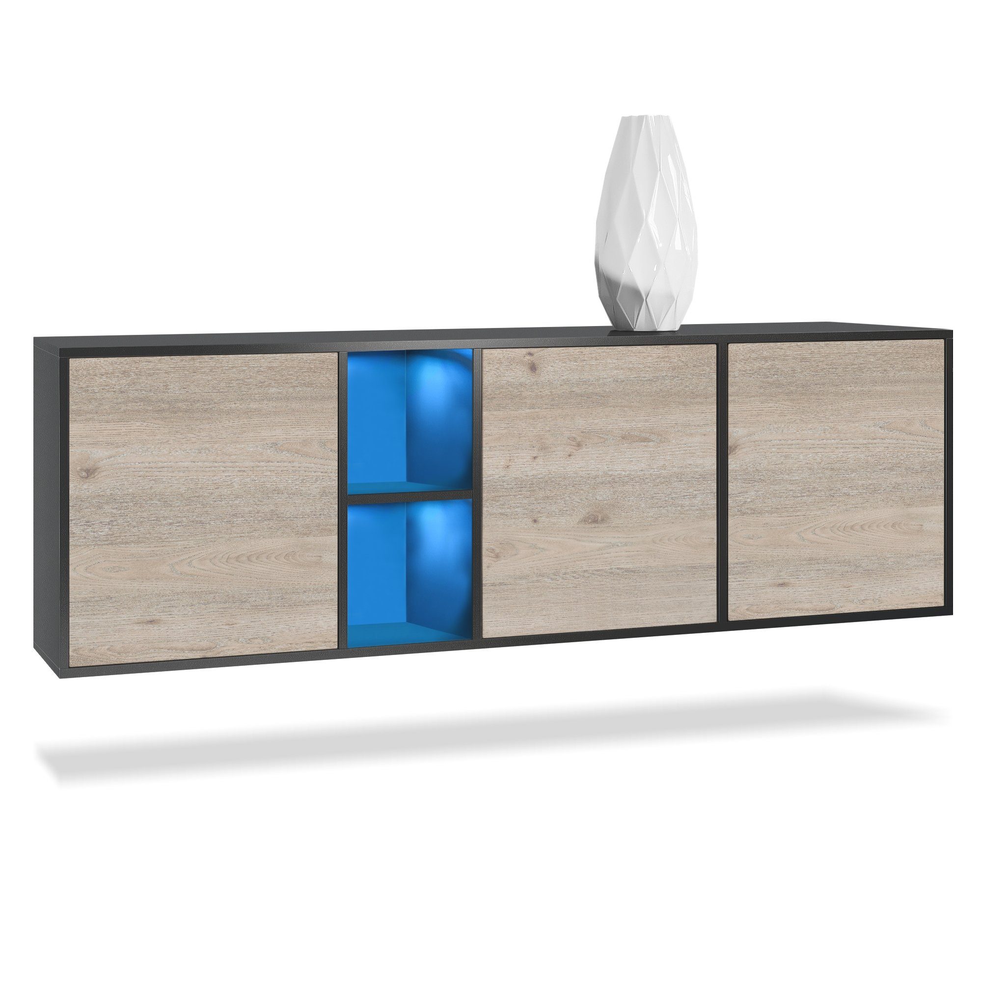 Vladon Sideboard Cuba (Kommode, mit 3 günstig online kaufen