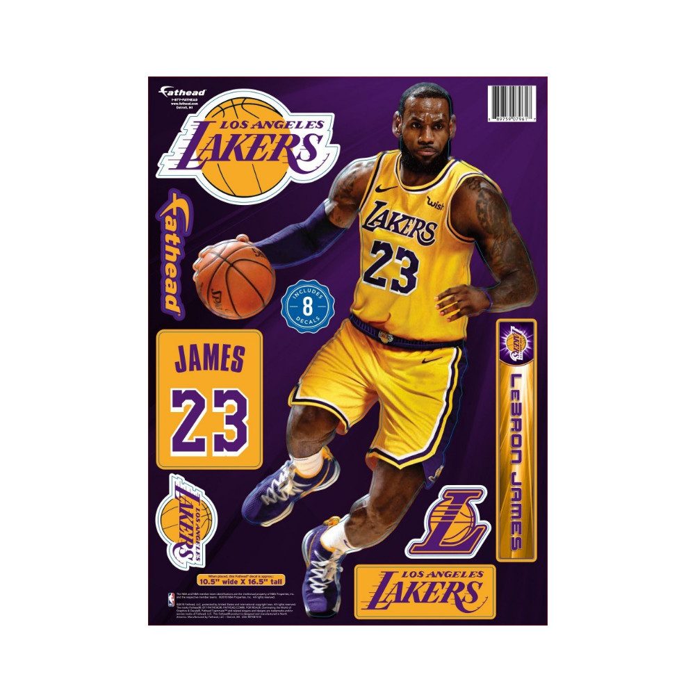 Los Angeles Lakers Aufkleber Los Angeles Lakers LeBron James NBA Aufkleber-Set