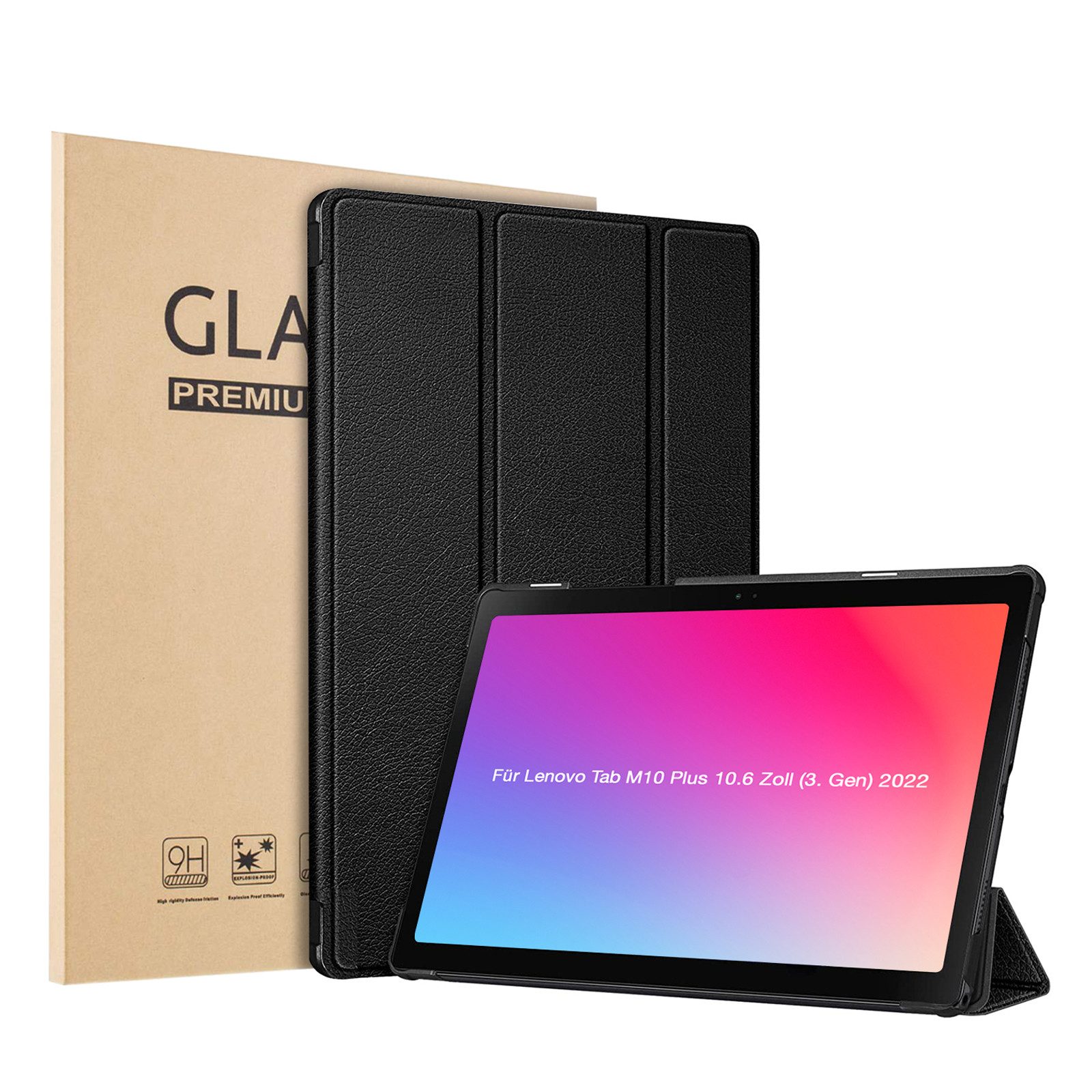 Tec-Expert Tablet-Hülle Tablet Cover Hülle für Lenovo Tab M10 Plus 10,6 Zoll (3.Gen) 2022 10.6 Zoll, 10.6, Schutzhülle Klapphülle Tasche Case