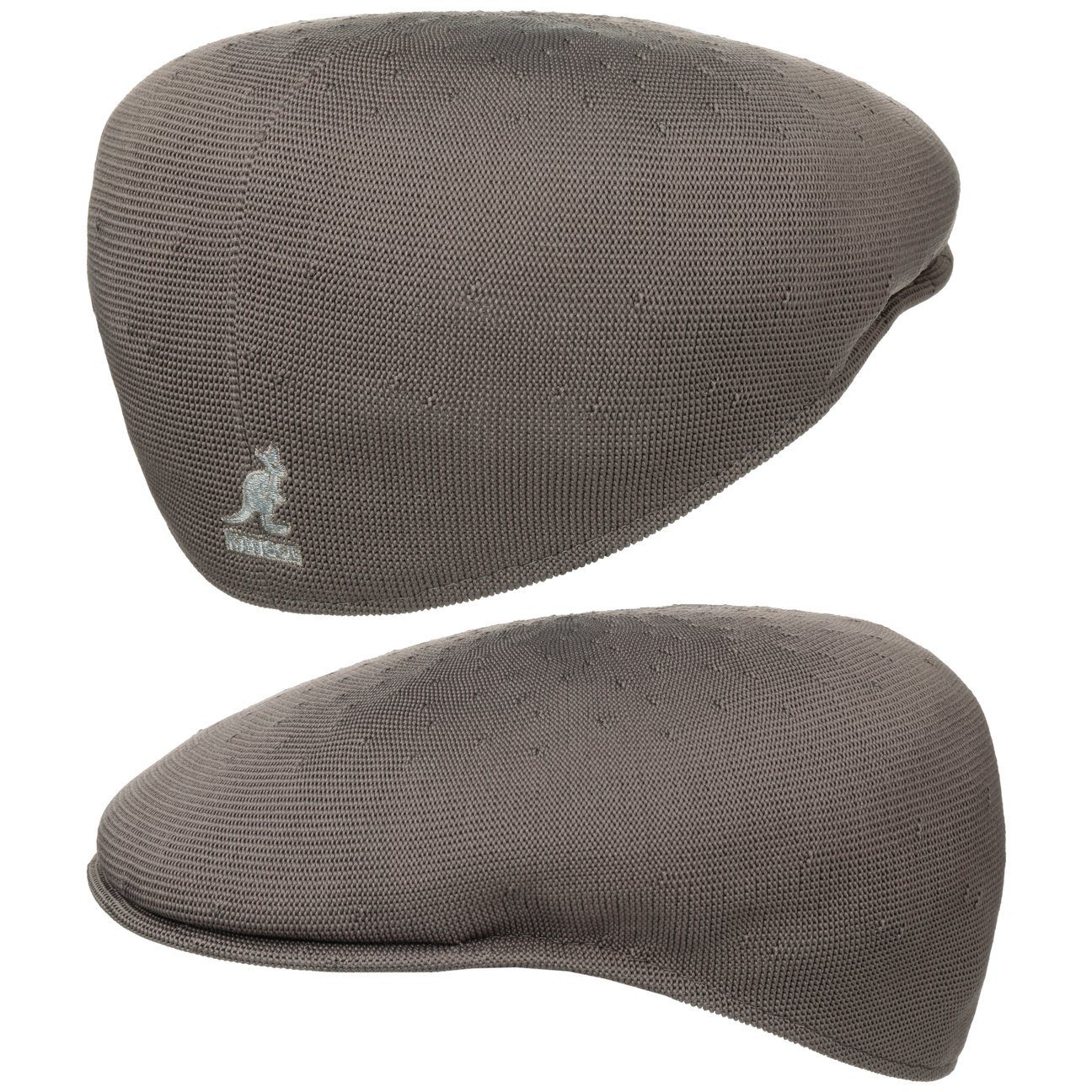 Kangol Flat Cap (1-St) Schiebermütze mit Schirm anthrazit