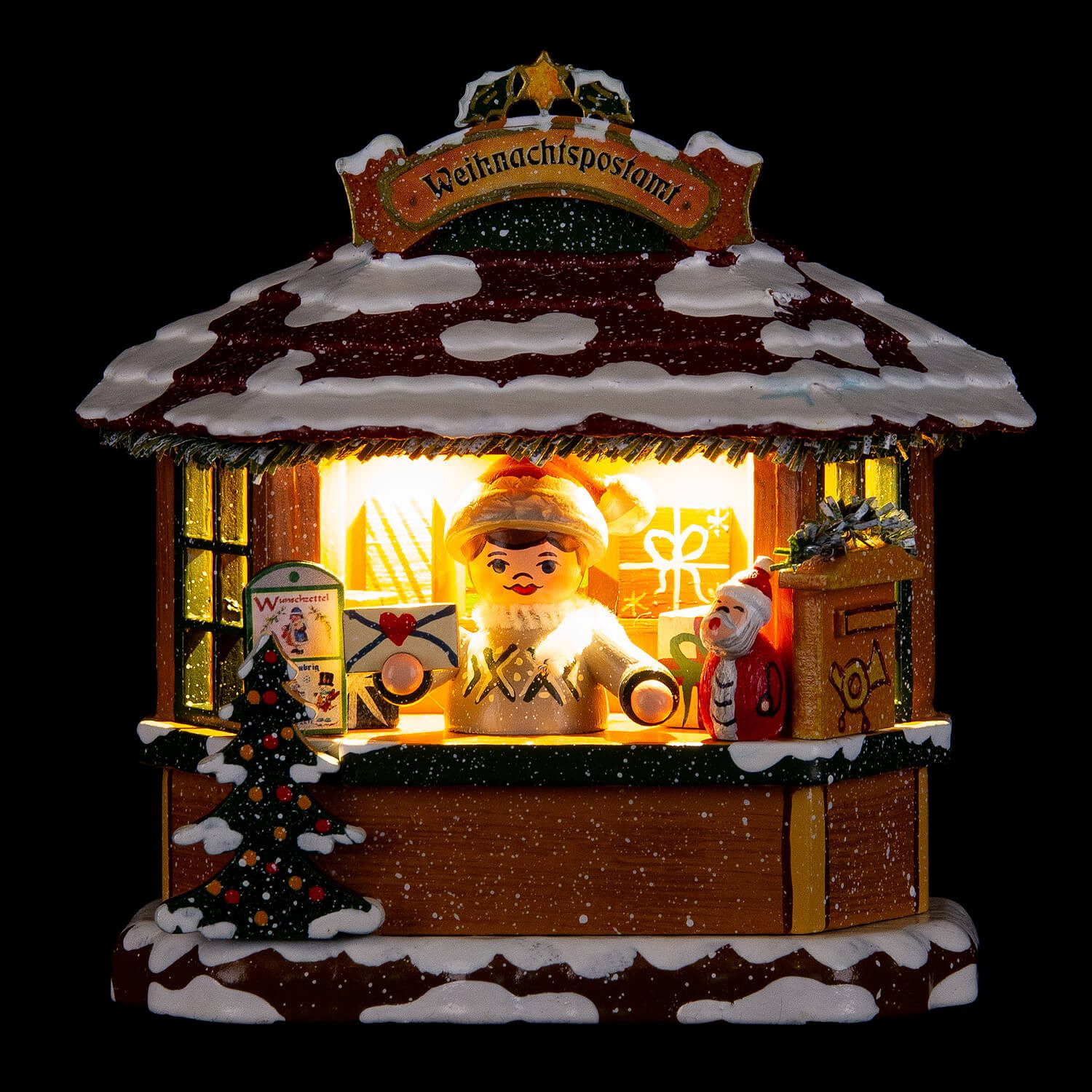 Hubrig Volkskunst GmbH Dekofigur Winterkinder Weihnachtspostamt (10cm) von günstig online kaufen