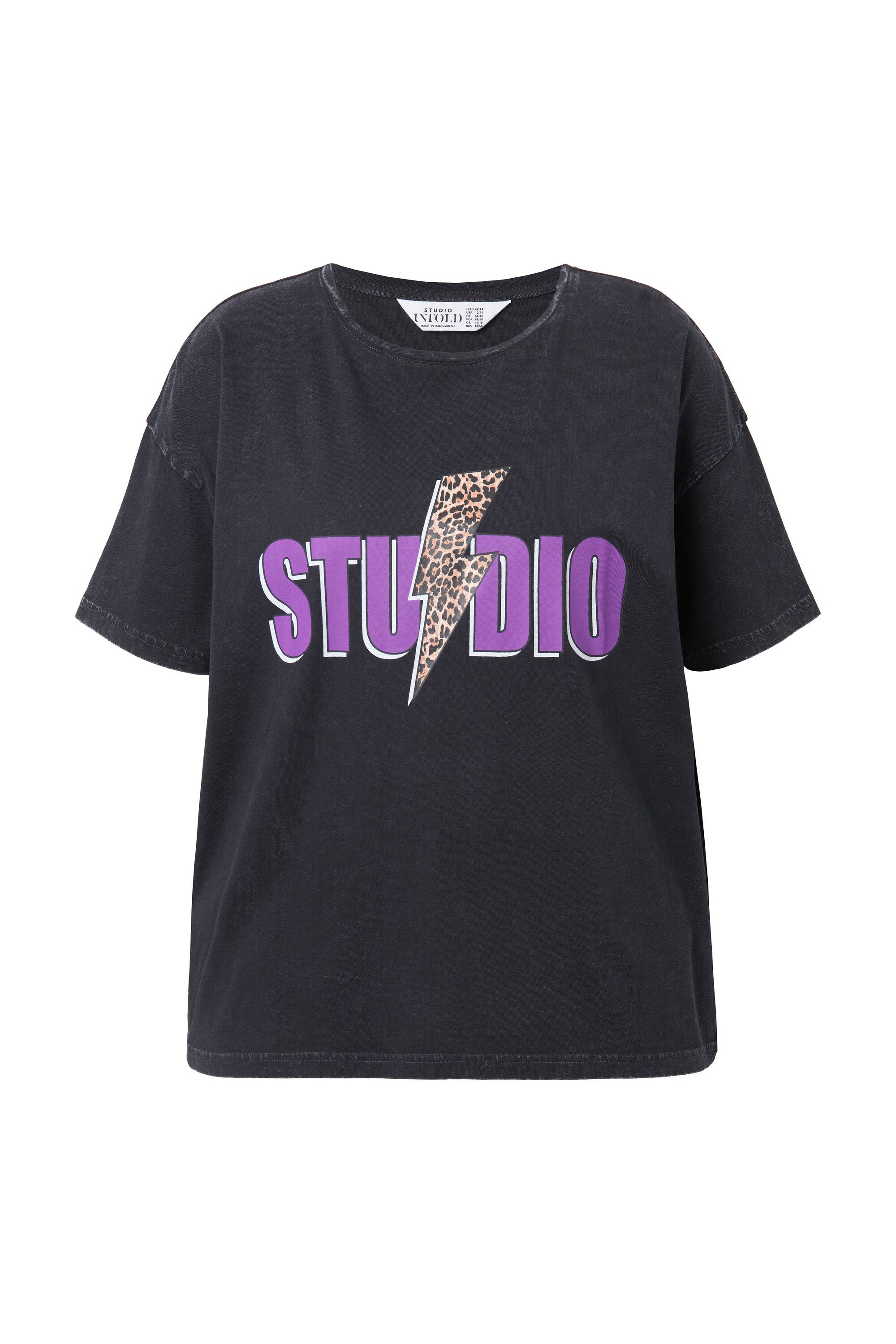 Studio Untold T-Shirt T-Shirt oversized Leo-Blitz Halbarm günstig online kaufen