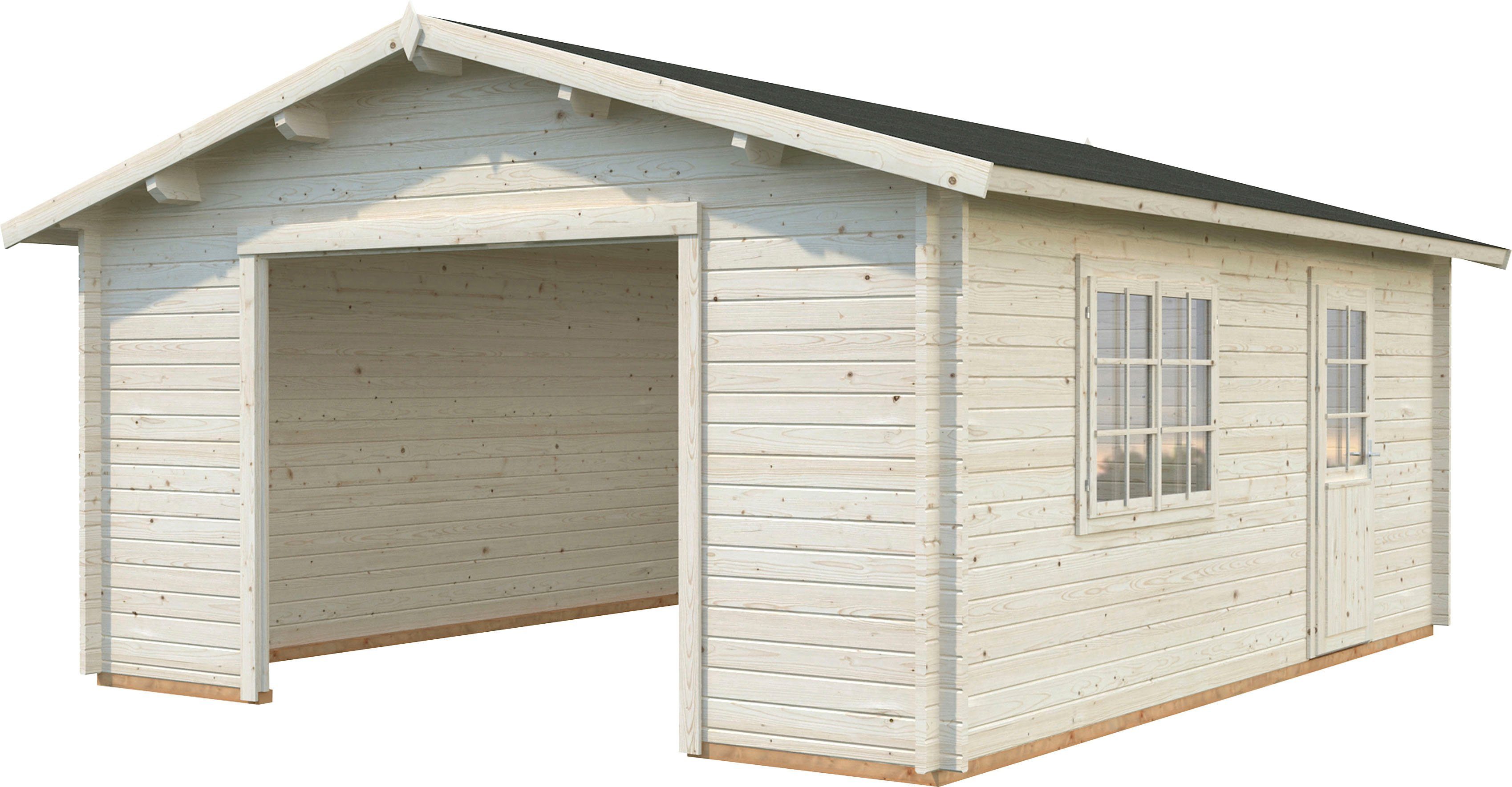 Garage ohne BxTxH: Tor, transparent 622x596x312 cm, Roger, Palmako