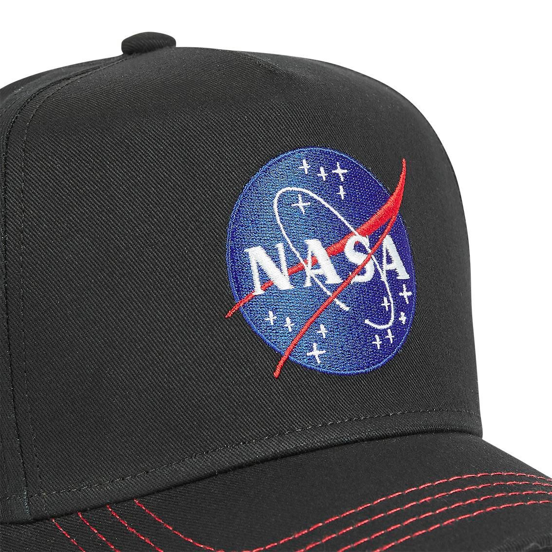 Capslab Trucker Cap CAPSLAB HFT Full Trucker Cap NASA black (Basecap, Trucker Kappe)