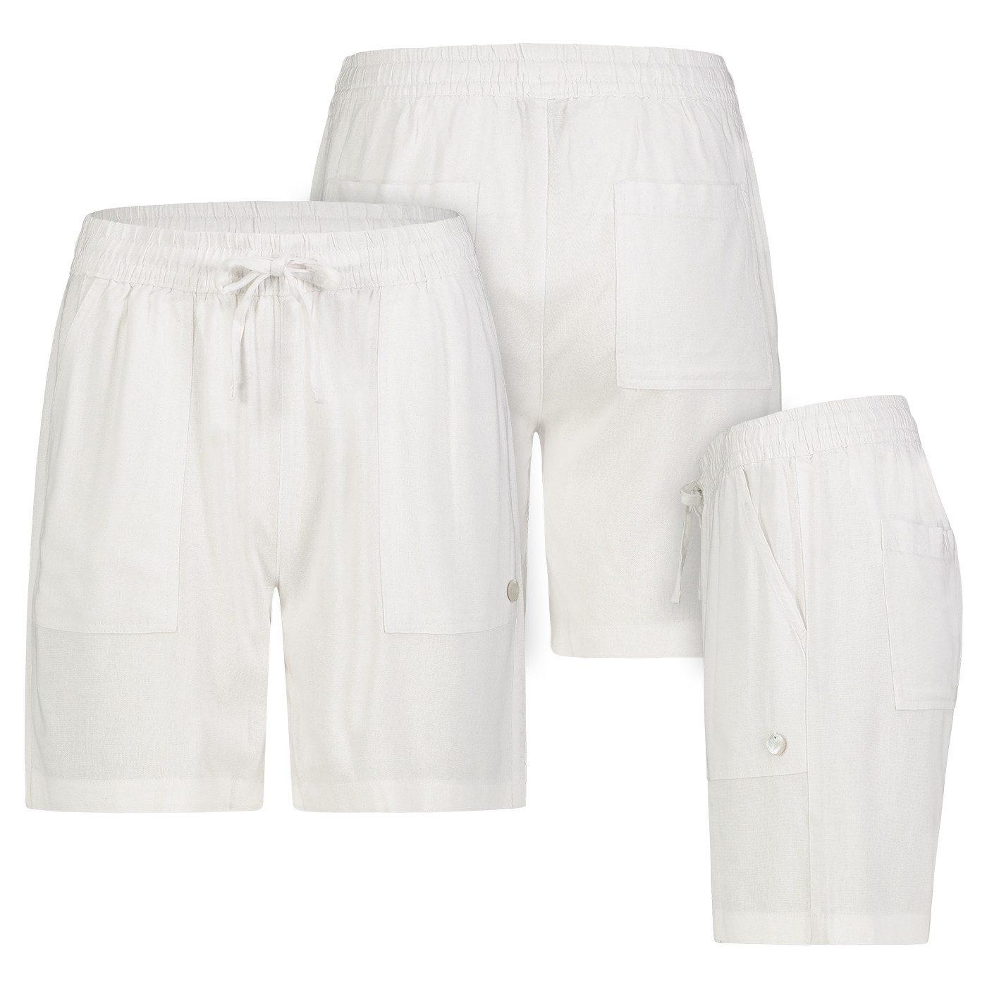 SUBLEVEL Bermudas Eight2nine Damen Leinen Short günstig online kaufen