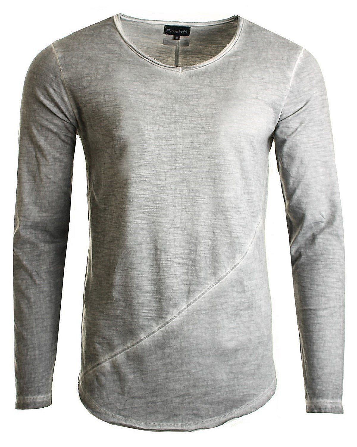 Früchtl Longsleeve mit Vintage Waschung Langarmshirt günstig online kaufen