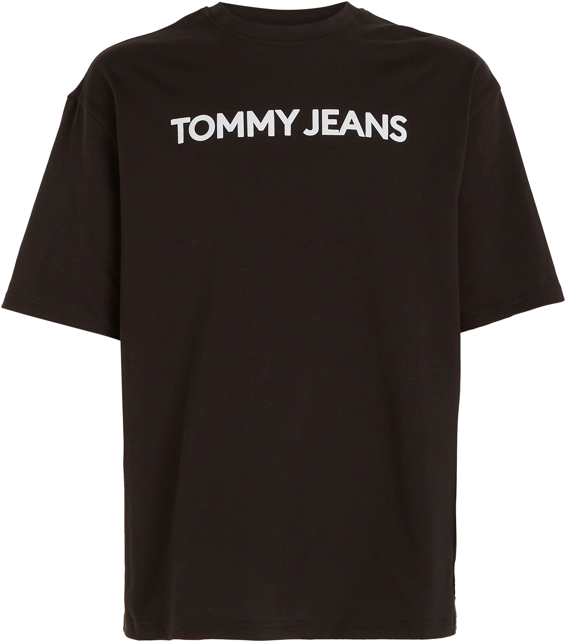 Tommy Jeans Plus T-Shirt TJM OVZ CLASSICS Tommy EXT TEE mit Jeans BOLD Schriftzug Black