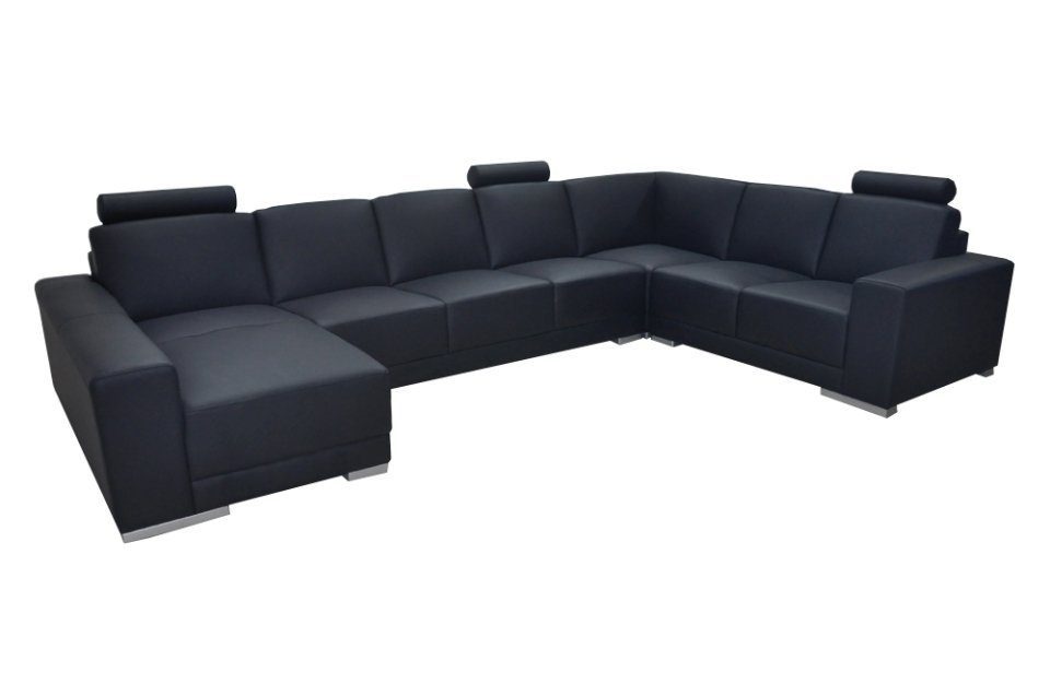 Modern Sofa Ledersofa Wohnlandschaft Ecksofa Couch Ecksofa, U-Form JVmoebel Design