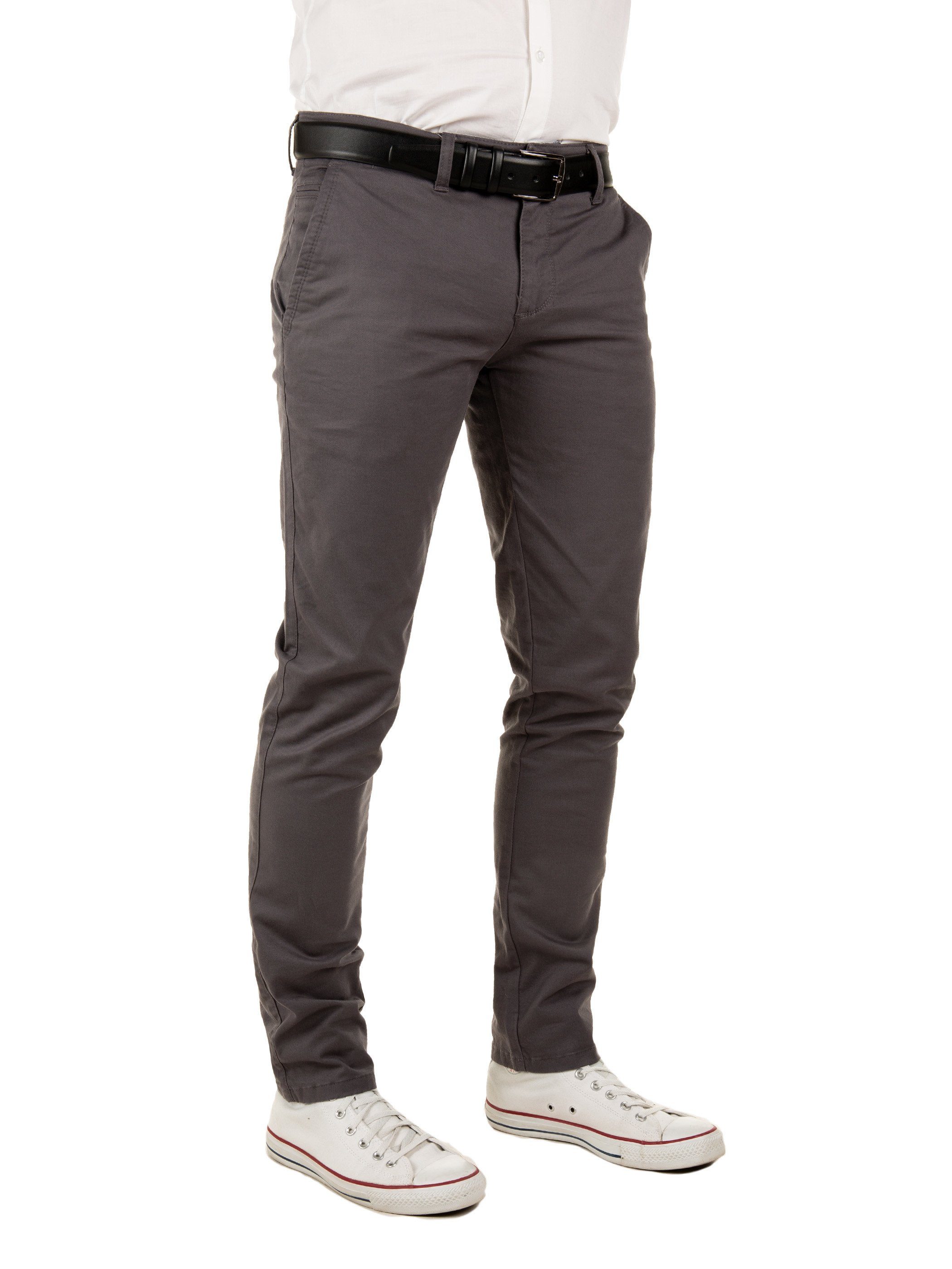 Yazubi Chinohose Modische Chino Hose Dustin von YAZUBI mit Gürtel bequeme Chinohose mit Gürtel