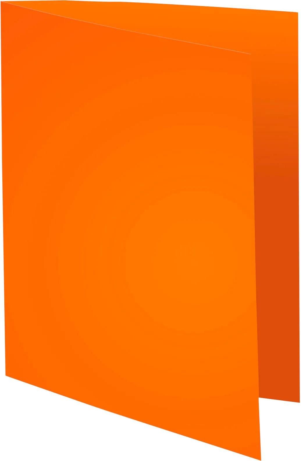 EXACOMPTA Organisationsmappe 5x 100er Packung FOREVER® 170 mit rotem Rand - Orange - 421007E, Aktendeckel