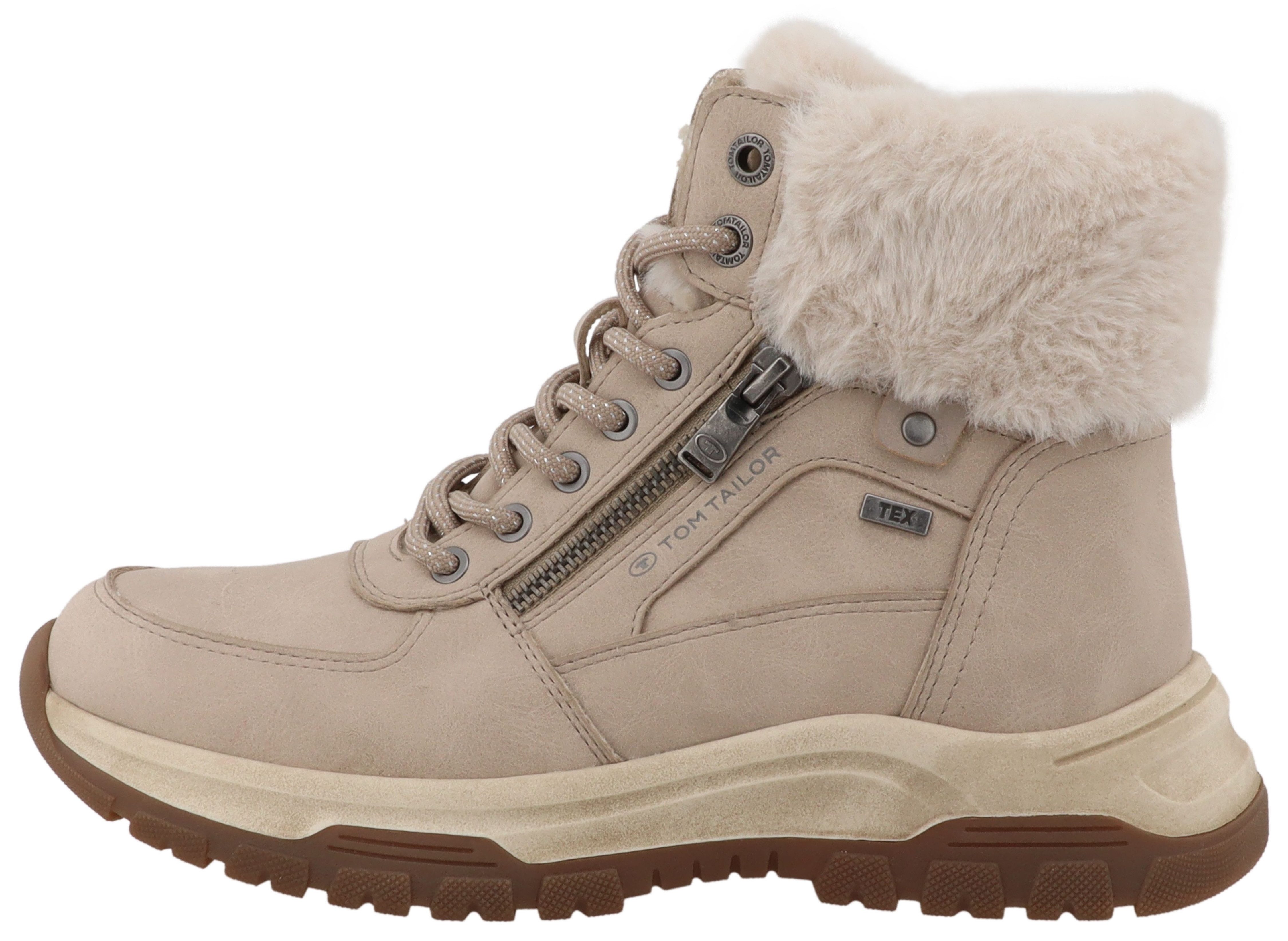 TOM TAILOR Winterboots Winterboots, Schnürboots mit TEX-Membrane, Weite G