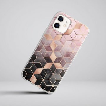 DeinDesign Handyhülle Würfel Elisabeth Fredriksson Gold & Kupfer, Apple iPhone 12 Silikon Hülle Bumper Case Handy Schutzhülle