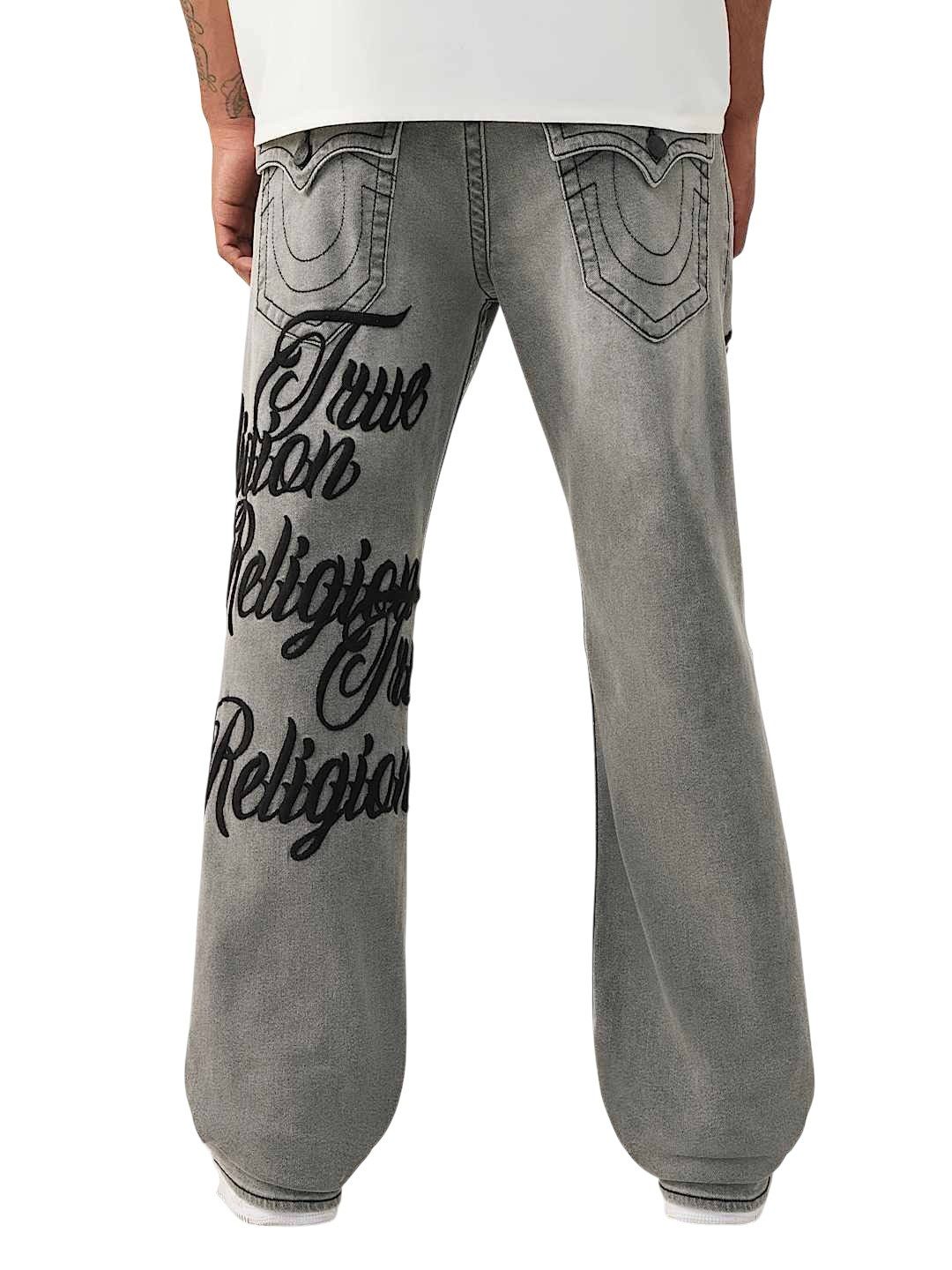 True Religion Bootcut-Jeans Jeans True Religion Billy SN Flap (1-tlg) Besticktes Logo am Bein