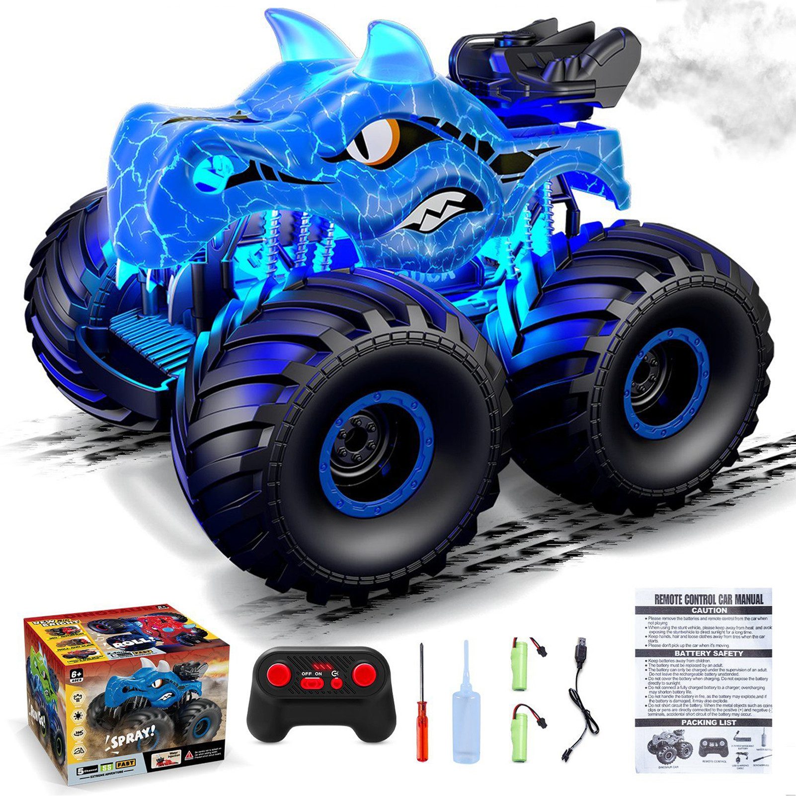 Esun RC-Auto Ferngesteuerter Monstertruck Ferngesteuert mitSpray (mit Licht günstig online kaufen