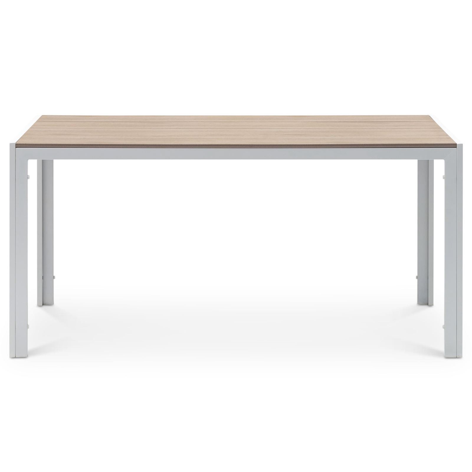 IDIMEX Gartentisch MONDELLO, Terrassentisch wetterfest 150x90 cm Weiß