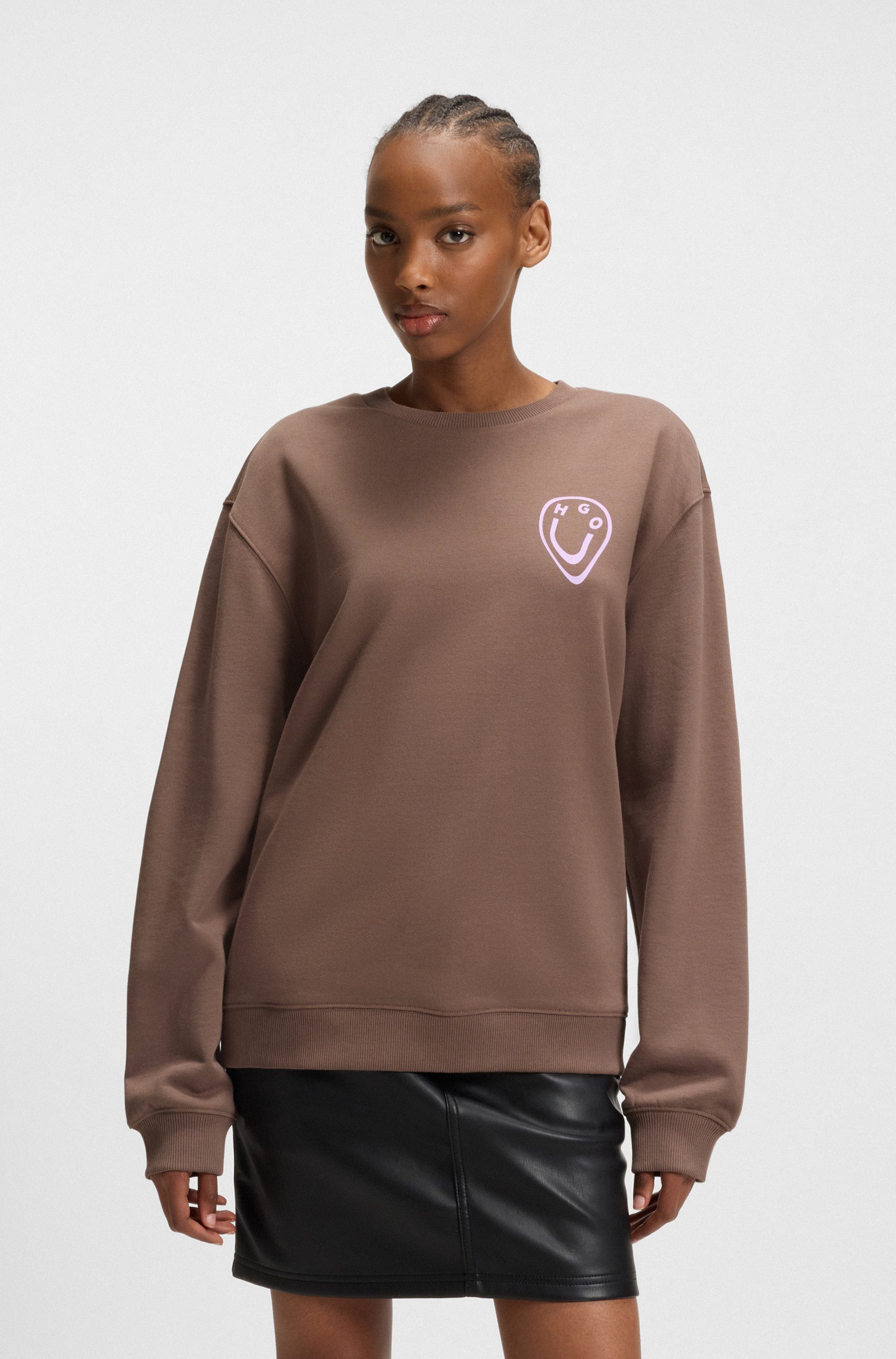 HUGO Blue Sweatshirt Oversized Crew günstig online kaufen