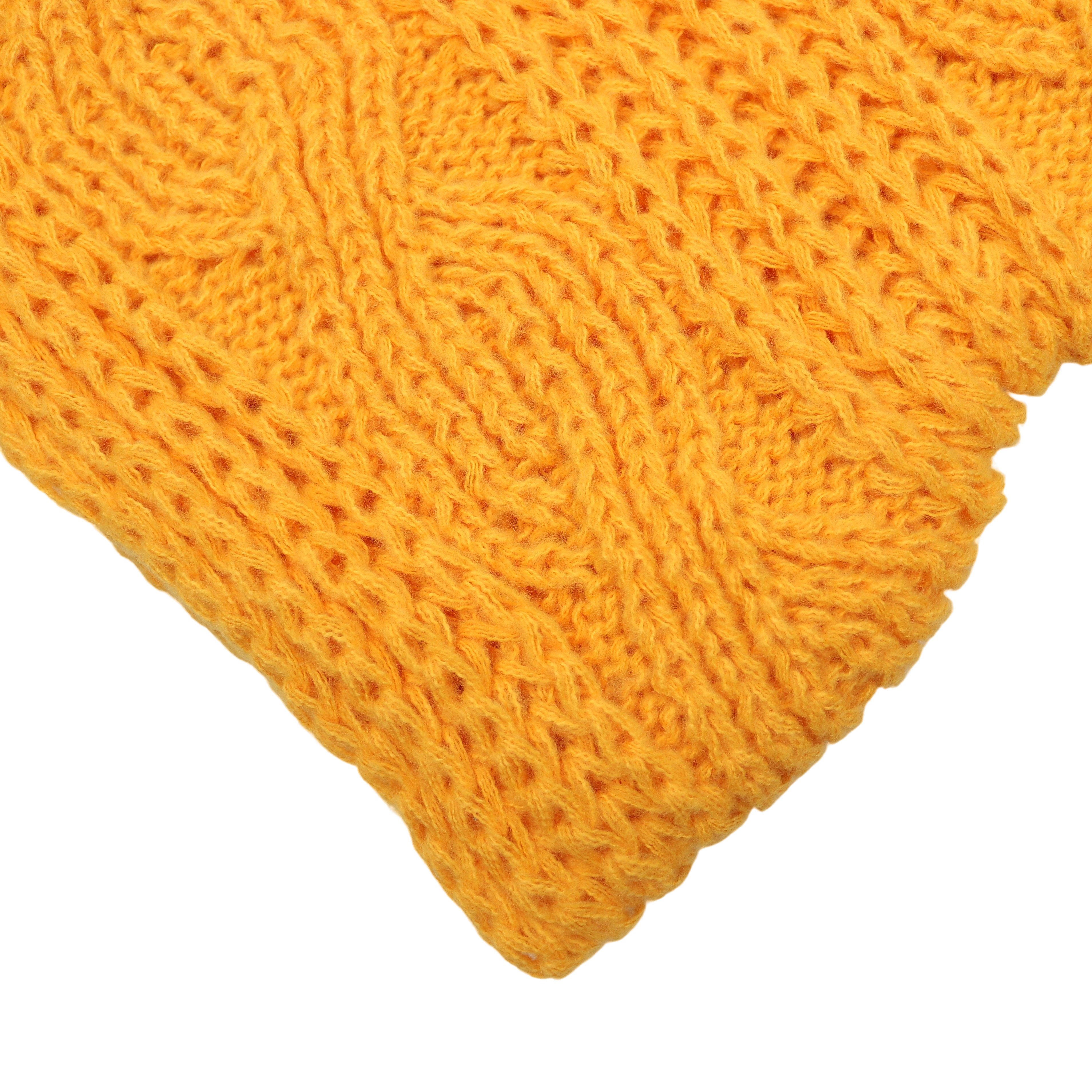 MIRROSI Loop Damen Strick Loopschal mit Zopfmuster, (zweimal um den Hals wichelbar), Damen Halstuch Stola ideal für Frühling, Herbst oder Winter