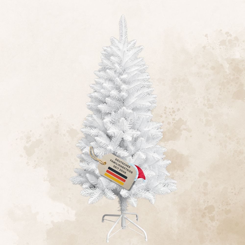 RS Trade Künstlicher Weihnachtsbaum Weihnachtsbaum „Snowflake“ PVC 1015
