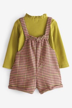 Next Playsuit Karierter Overall und T-Shirt im Set (2-tlg)