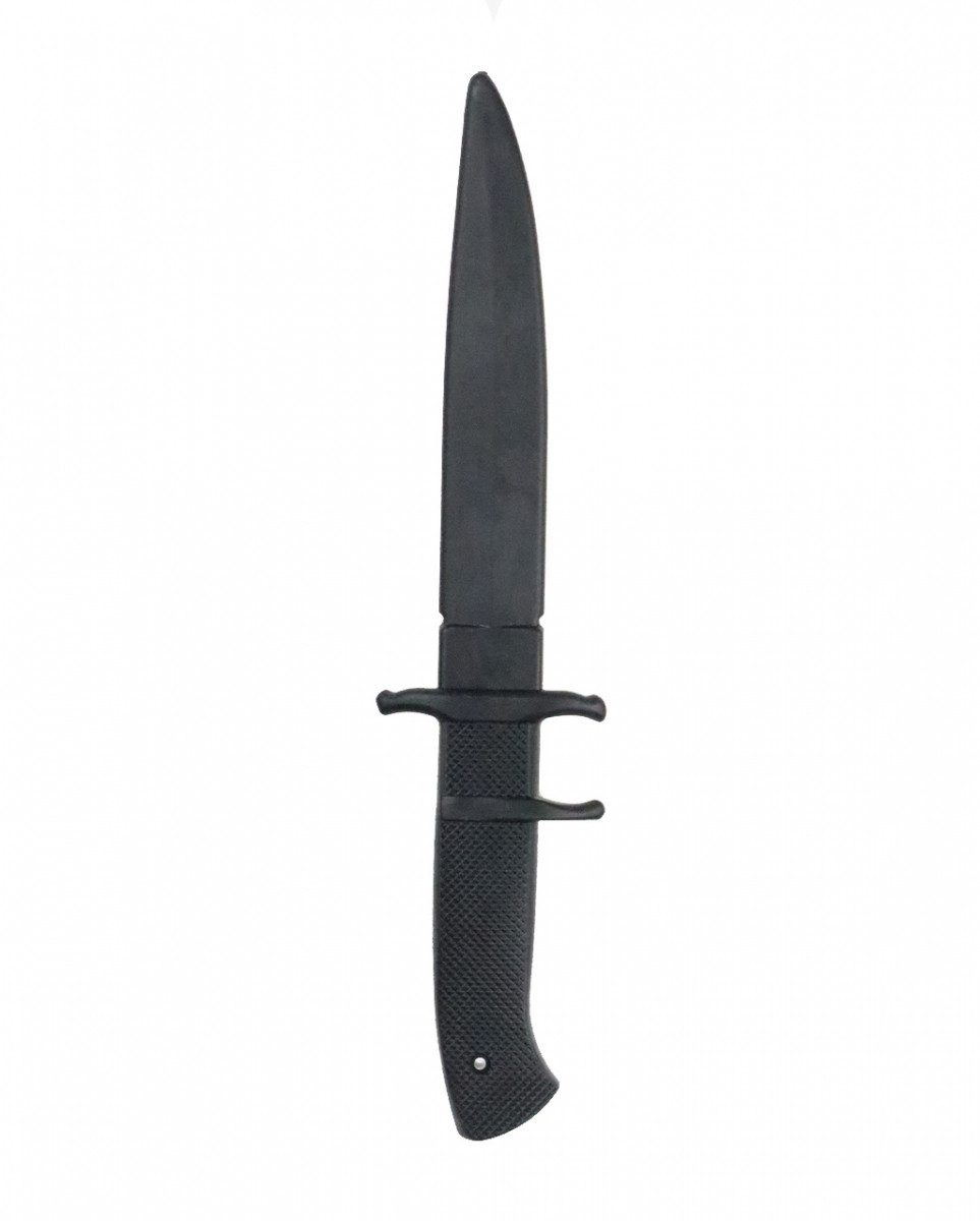 Horror-Shop Blaster Schwarzes Trainingsmesser aus Latex 20,3 cm