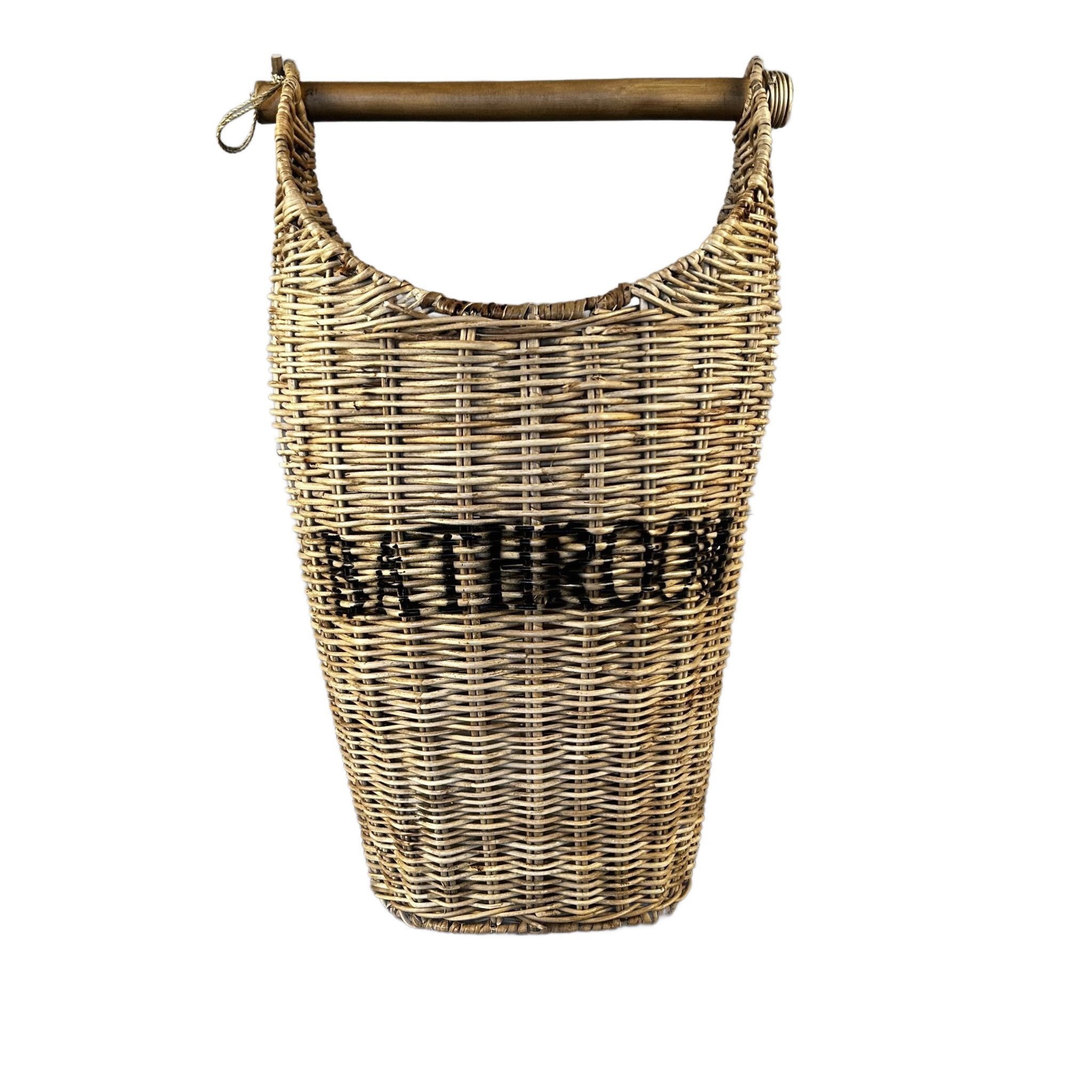 Home4Living Toilettenpapierhalter Klopapierhalter Bad Aufbewahrungskorb aus Rattan WC Rollen, dekorativ