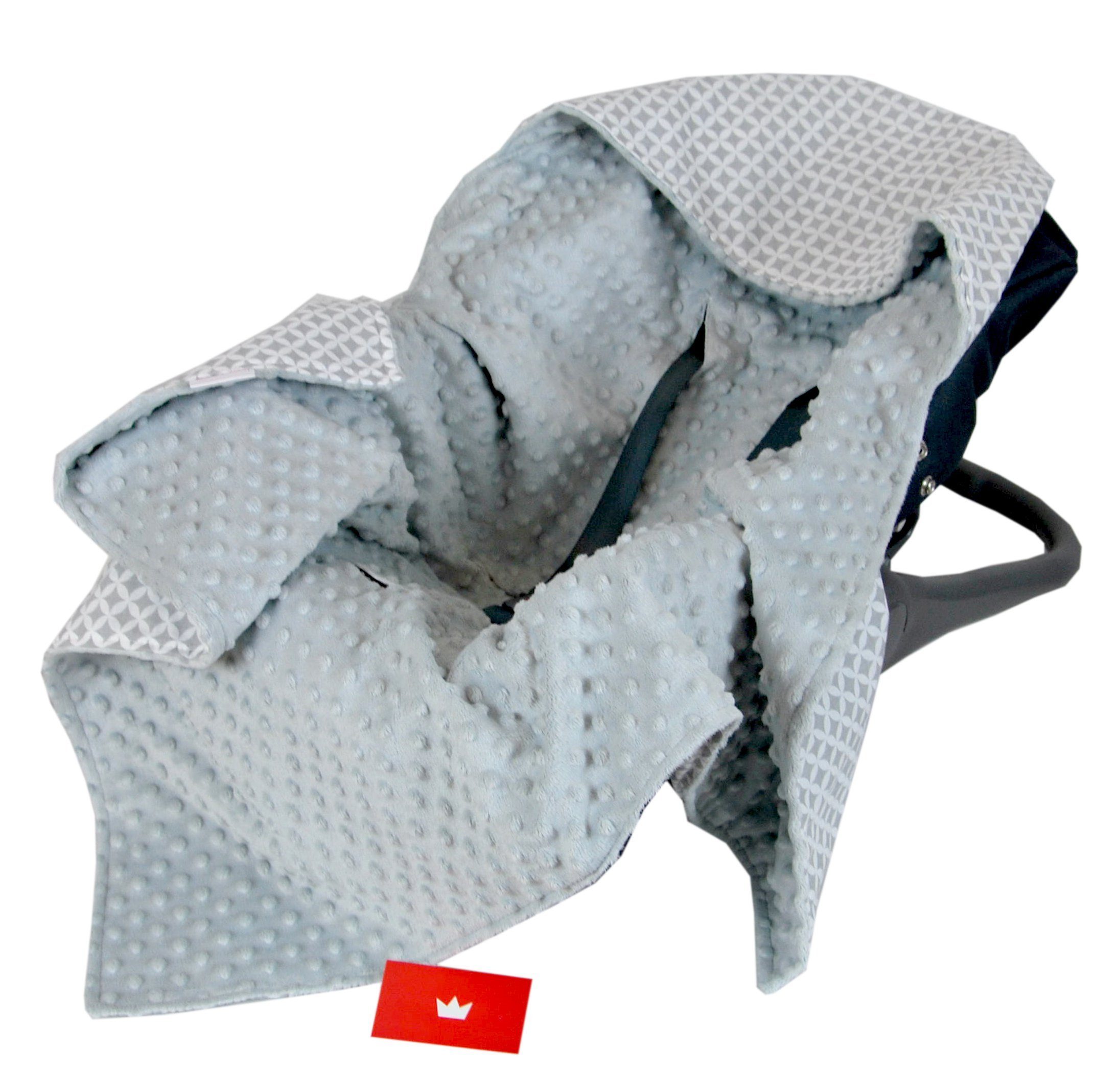 Einschlagdecke BabyLux Baby EINSCHLAGDECKE Babyschale 90x90 cm Autositz Decke