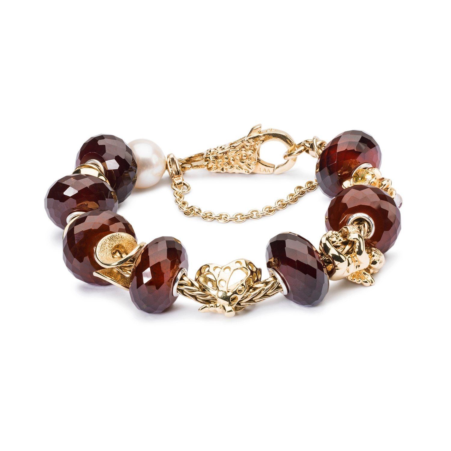 Trollbeads Damen-Bead Safety Chain 925 Silber - TAGBE-00074