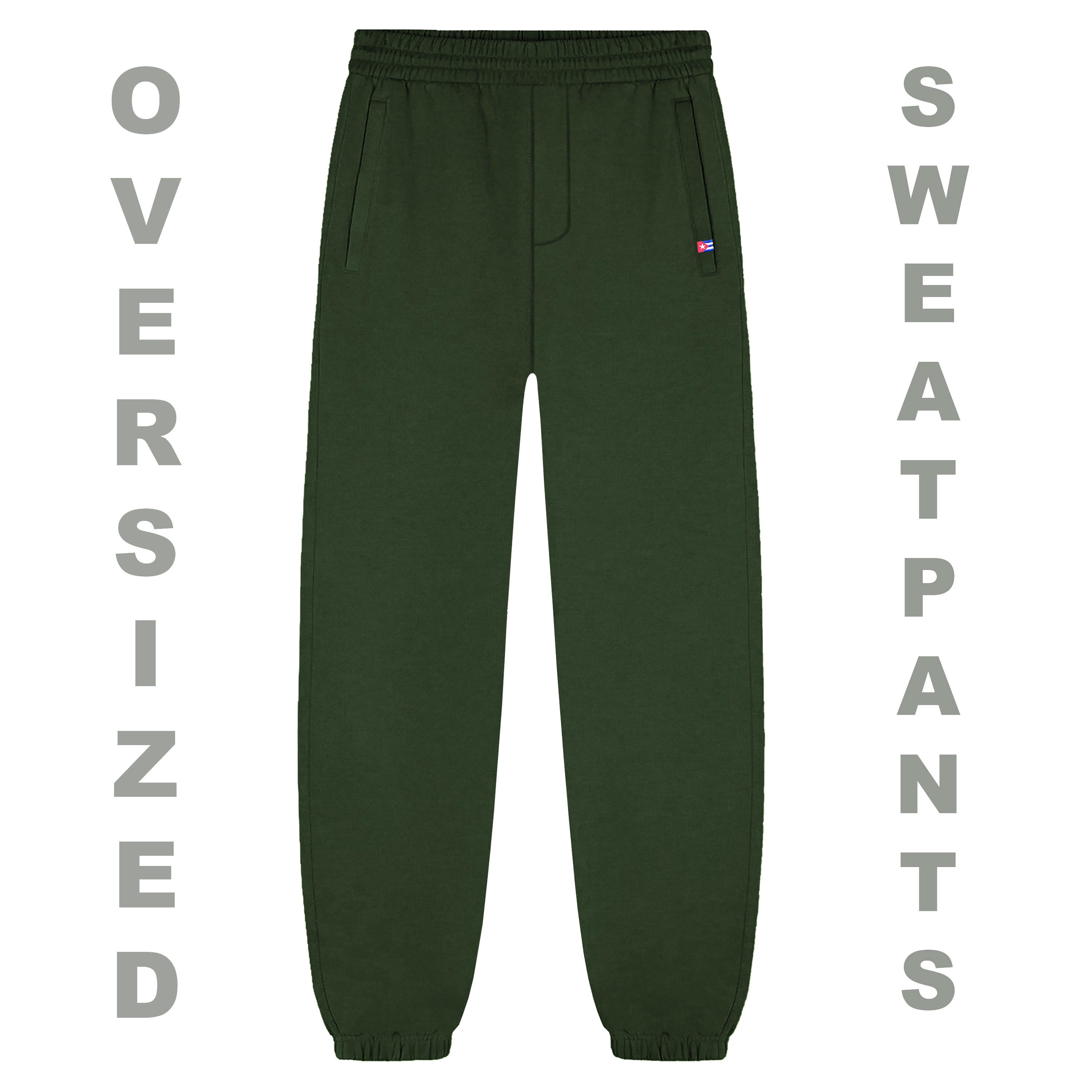 CUBAIANS Jogginghose Caonao Herren Baggy Pant Hose Freizeit Loose Fit Sweat mit Bündchen