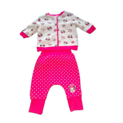 Disney Baby Trainingsanzug Minnie Maus Baby- Trainingsanzug für Mädchen - Hose & Jacke bis Gr. 92 (Set, 2-tlg), Trainingsanzug für Babys, bestehend aus Hose und Jacke