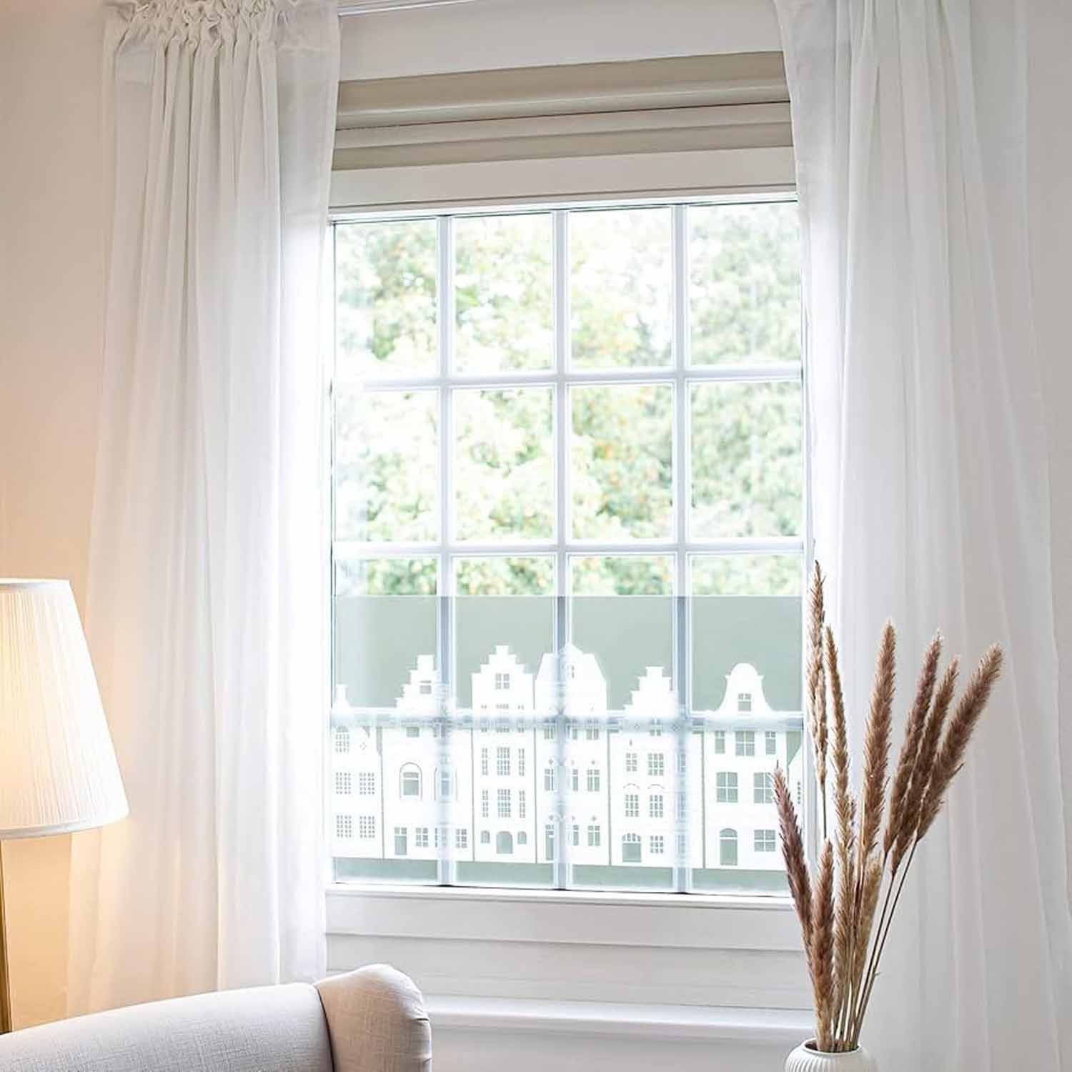 d-c-fix Fensterfolie New Haven - Sichtschutzfolie selbsthaftend Deko Folie Fenster innen, Statisch haftend - rückstandslos entfernbar und wiederverwendbar – Bild 2 von 5