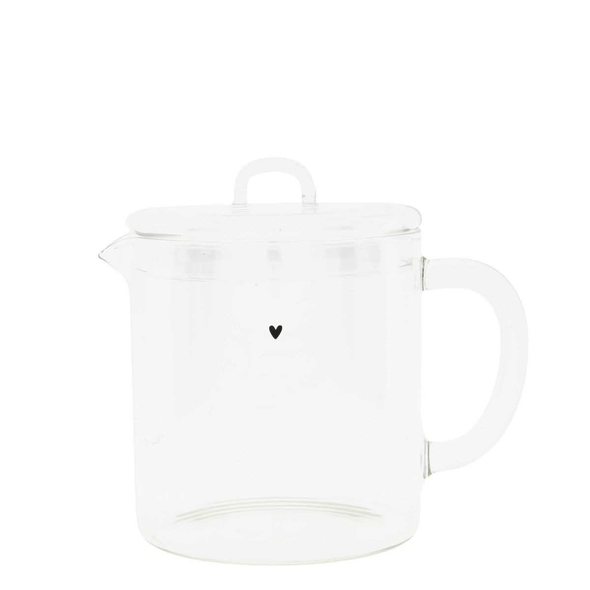 Bastion Collections Teekanne Herz aus Glas