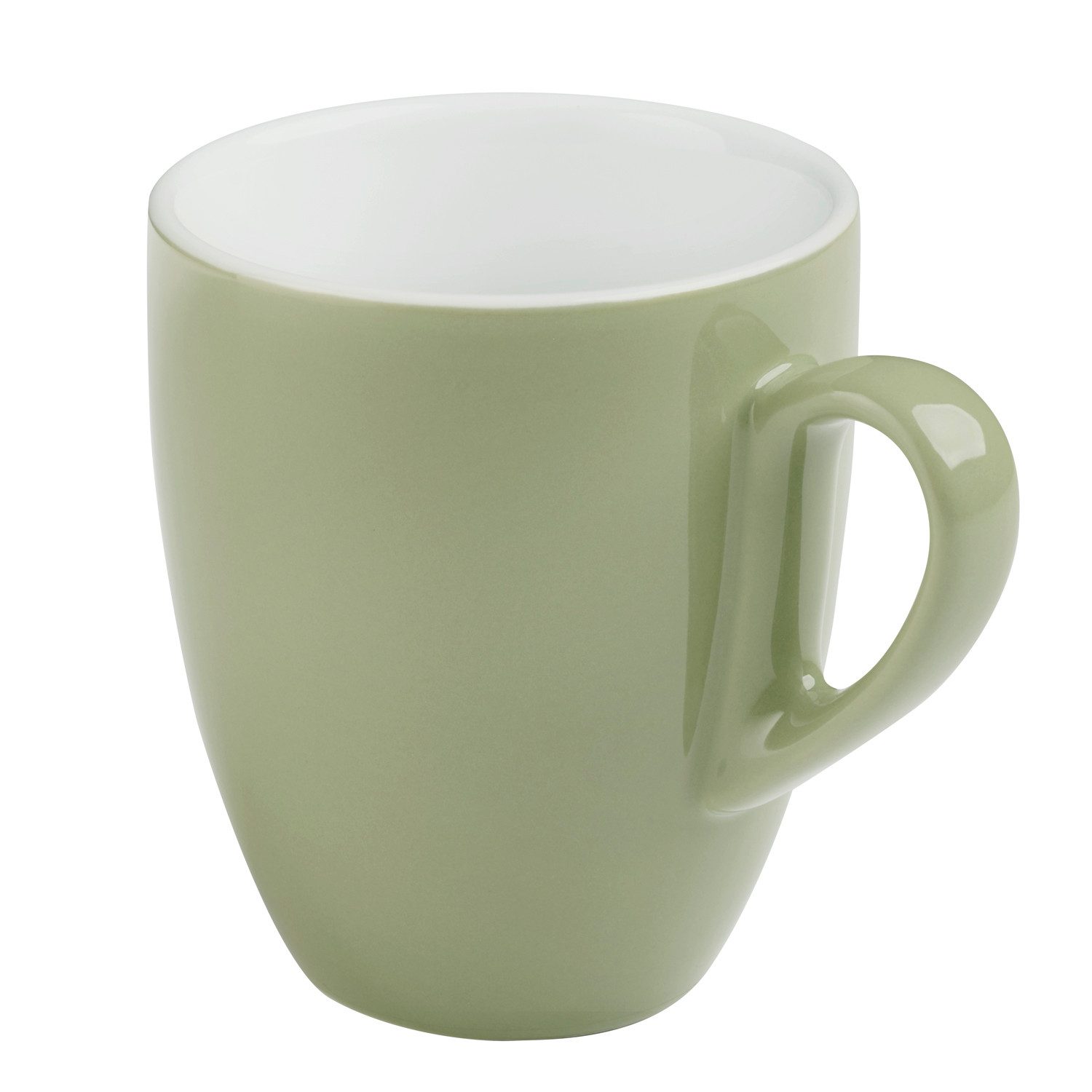 APS Tasse SNUG, 6-tlg., Porzellan, Ø 8,5 cm, H: 10 cm, 330 ml, Porzellan, Griff: 3 cm