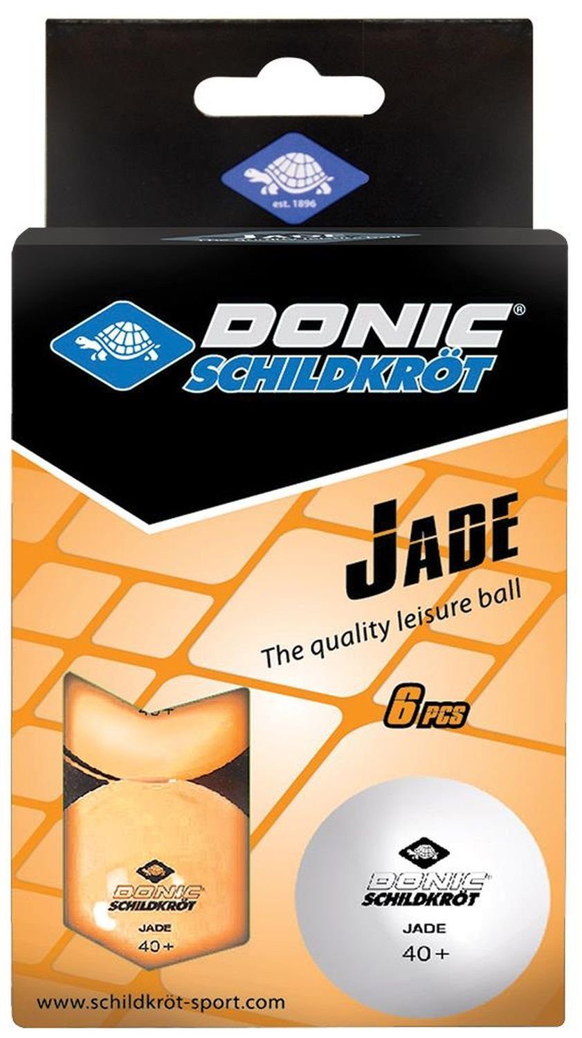 Donic-Schildkröt Tischtennisball Jade Poly 40+ 6 Stück orange, Tischtennis Bälle Tischtennisball Ball Balls