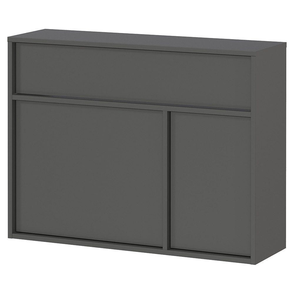 Lomadox Schuhschrank ALLOA-01 in anthrazit, 83 cm breit, geringe Tiefe (25 günstig online kaufen