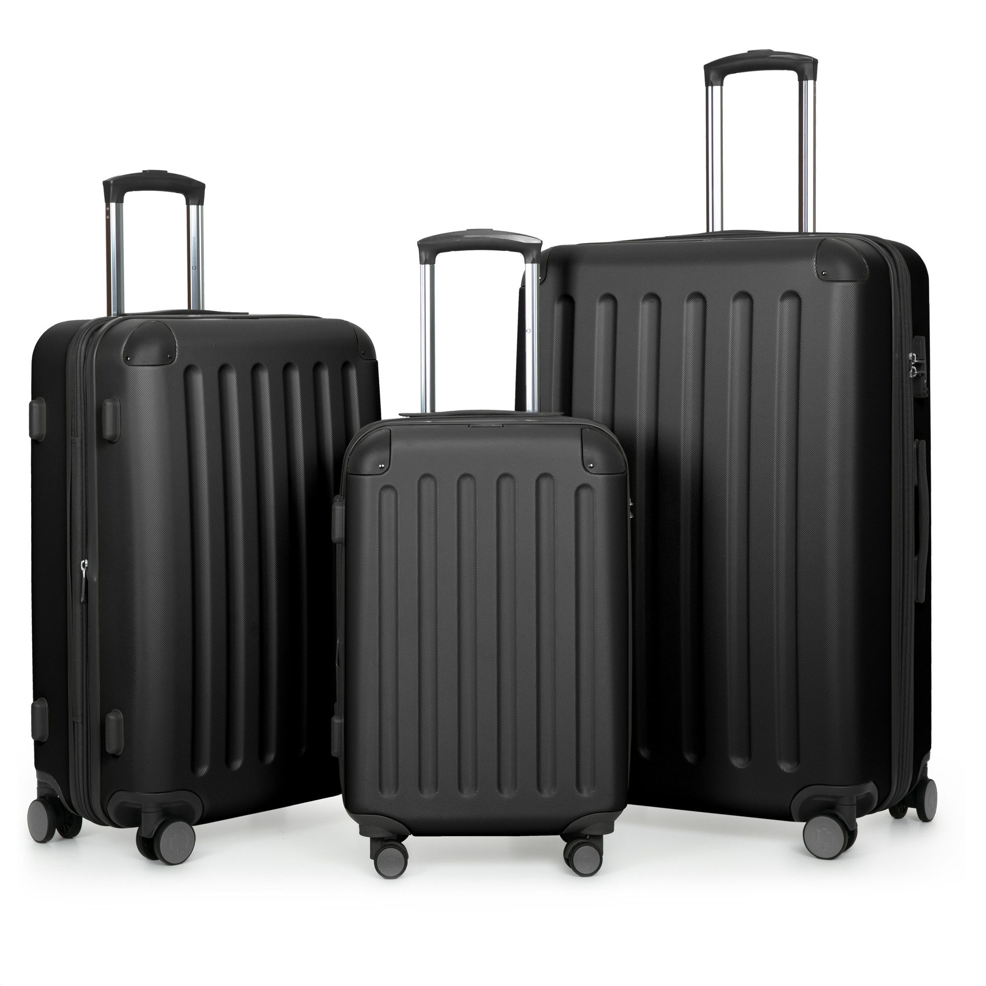 Hauptstadtkoffer Hartschalen-Trolley Spree, 4 Rollen, Kofferset 3tlg Hartschalenkoffer, Erweiterung, ABS, TSA