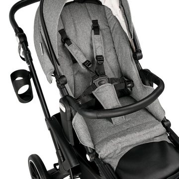 KETTLER Kombi-Kinderwagen Sportsitz Sonnenschutz Regenschutz Melange Grey, 5-Punkt Gurt, Sonnenschutz, Regenschutz