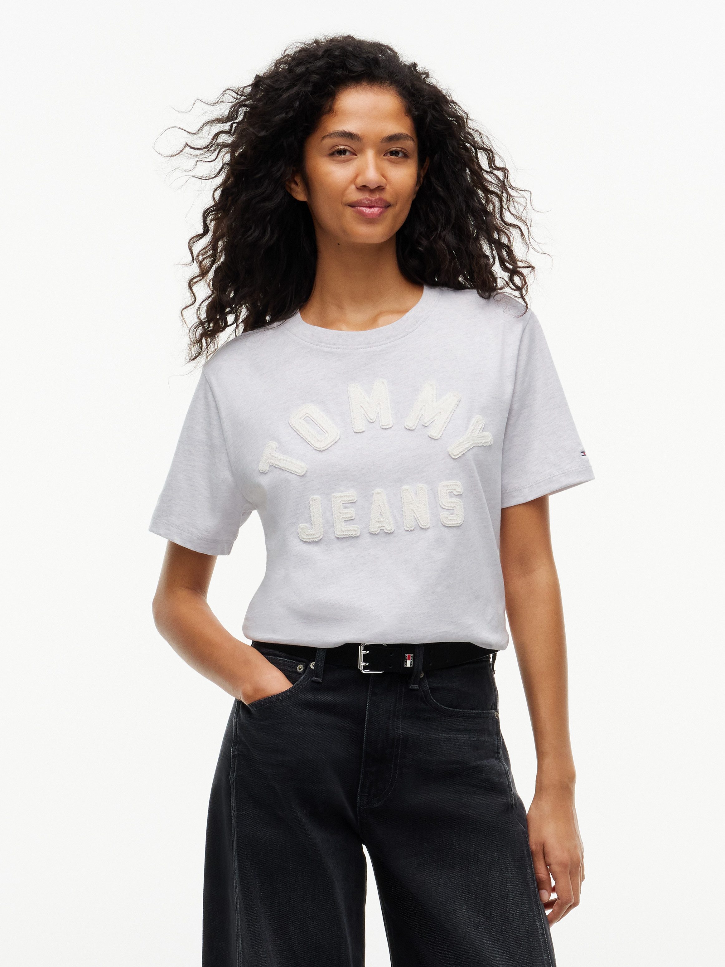 Tommy Jeans Rundhalsshirt TJW RLX TOMMY ARCH TEE Baumwolle, relaxed fit
