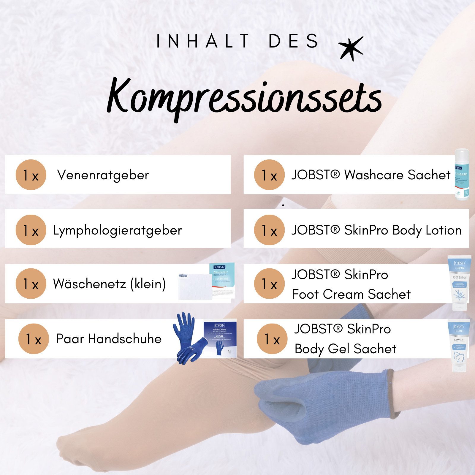 BSN medical GmbH Kompressionsstrümpfe Jobst Kompression Startset Größe M 8-teilig