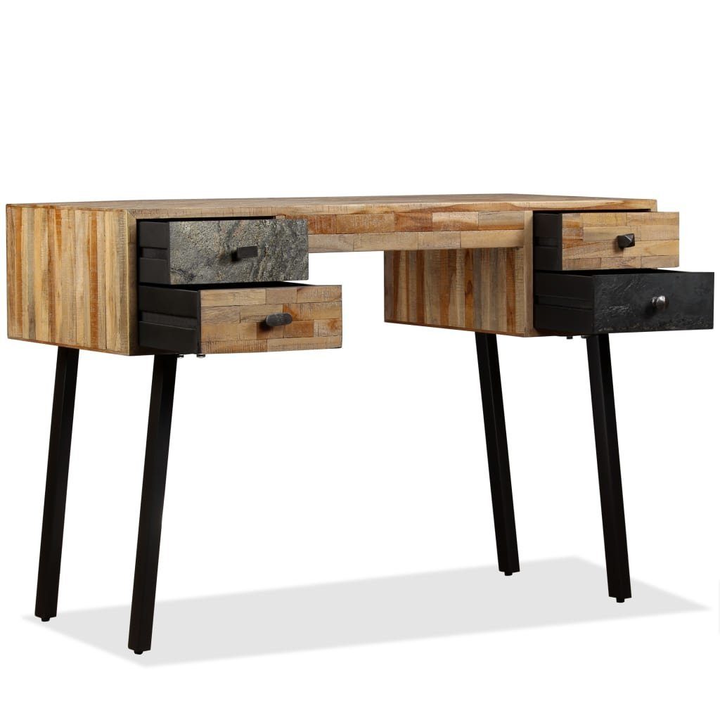 furnicato Schreibtisch Wiederverwertetes Teak Massivholz 110 50 × × 76 cm