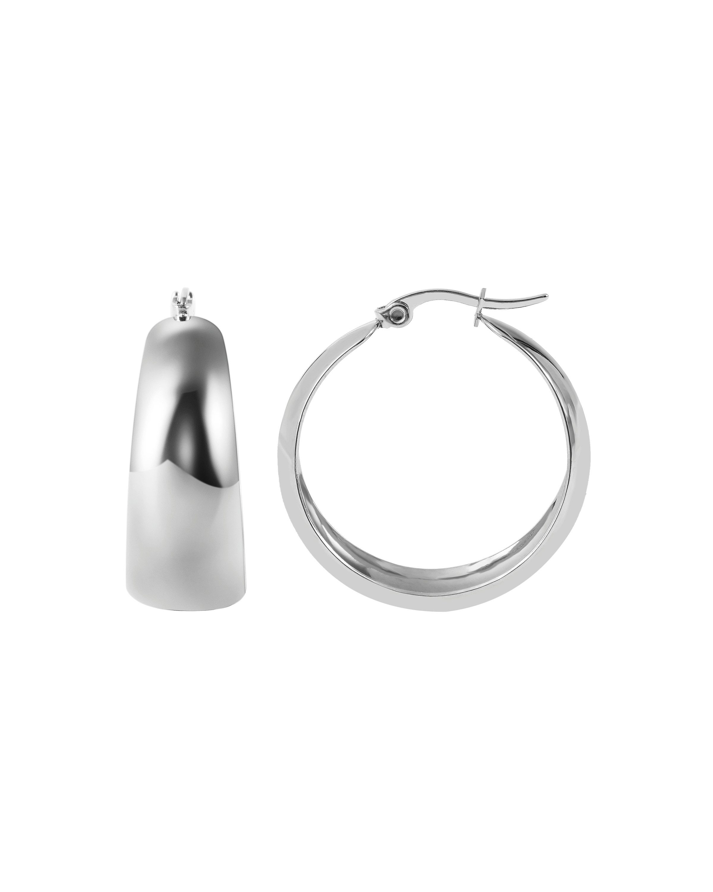 AKZENT Ohrring-Set Adela Creolen Ohrringe Edelstahl silber Damen wasserfest günstig online kaufen