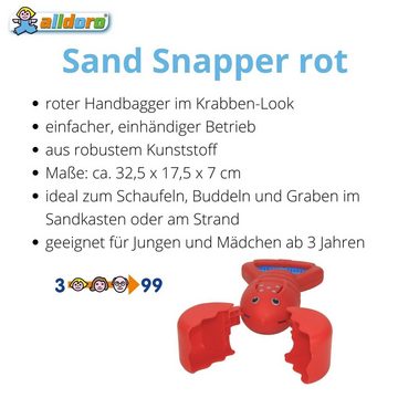 alldoro Sandform-Set 63036, Sand Snapper - roter Sandgreifer im Krabben-Design