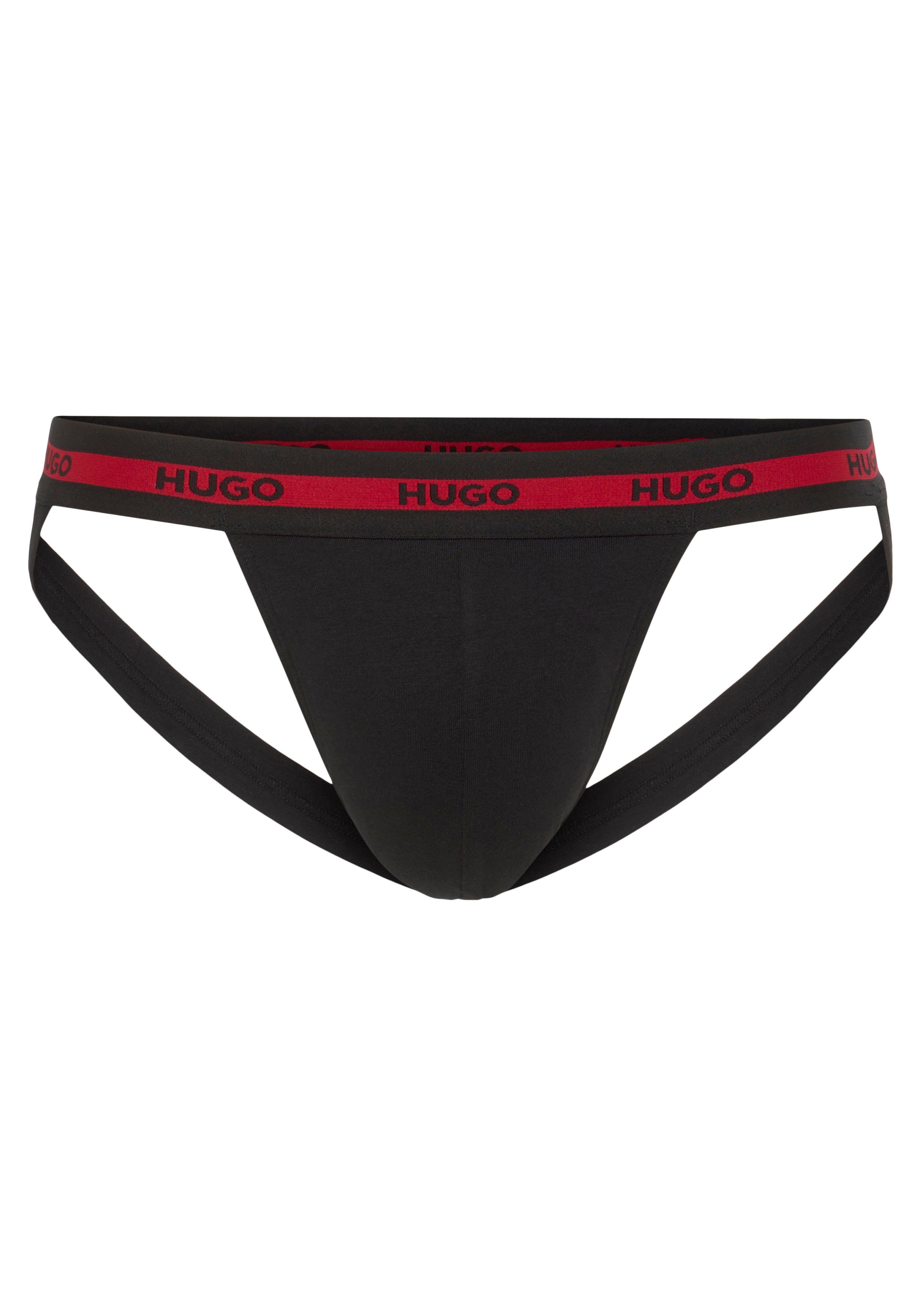 Bright-Red PLANET mit JOCKSTR Cut-Outs String HUGO TRIPL (3-St)