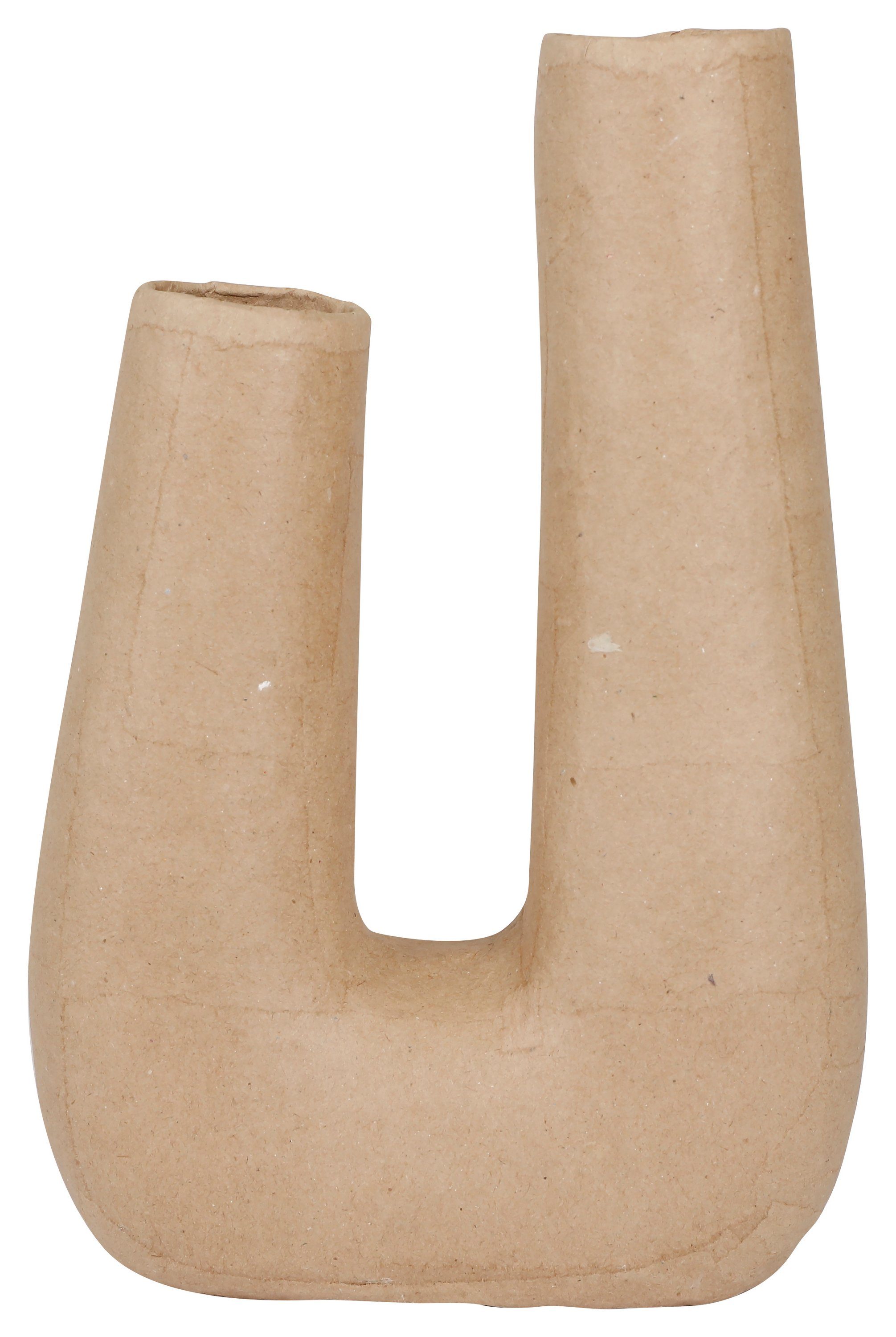 Vase cm décopatch U-Form, Pappmaché Dekovase cm 25 x 16,5 wasserdicht