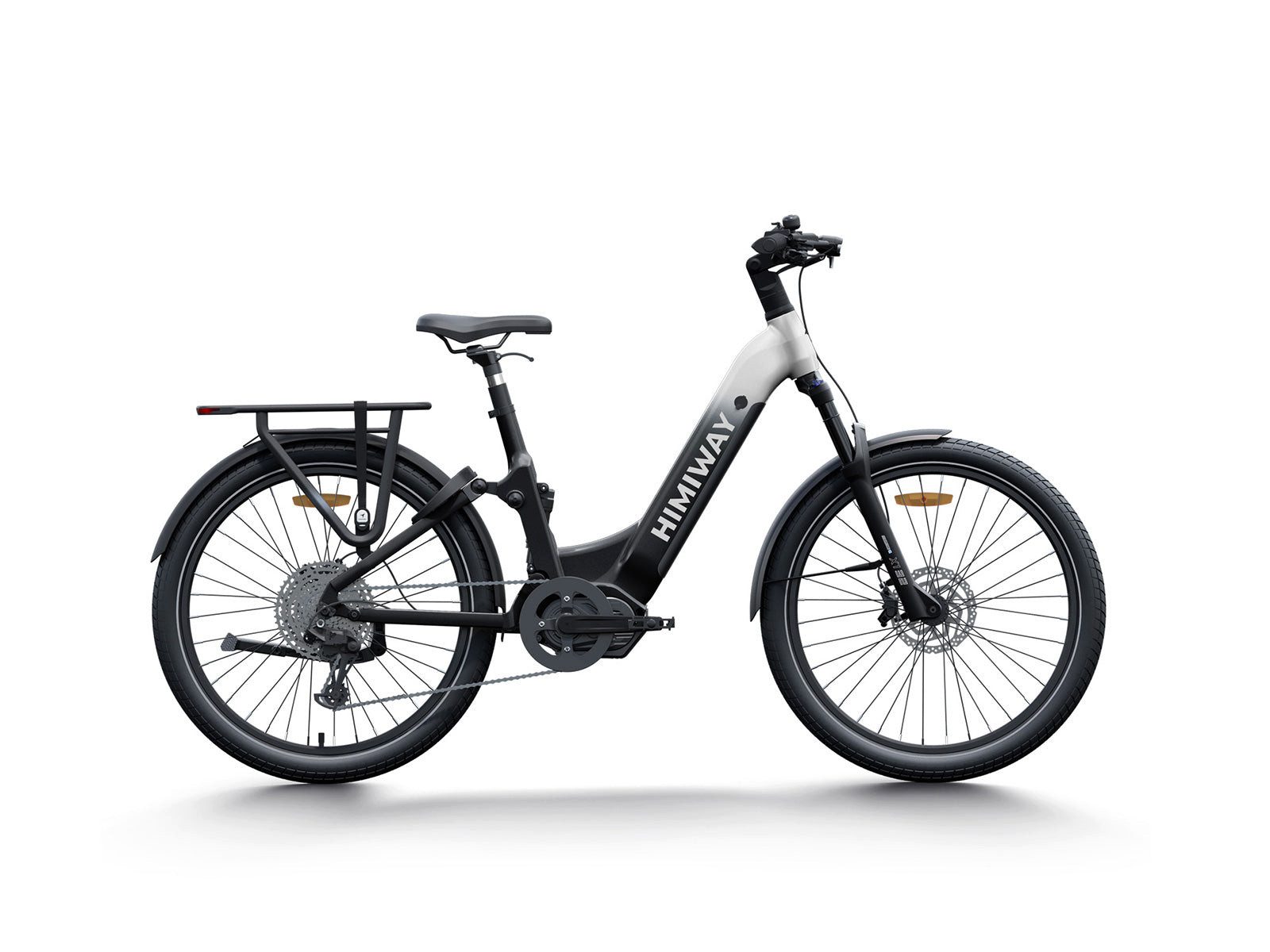 DOTMALL E-Bike Cityrad Stadtelektrorad für Pendler HIMIWAY A7 PRO,9-Gang 48V 15Ah