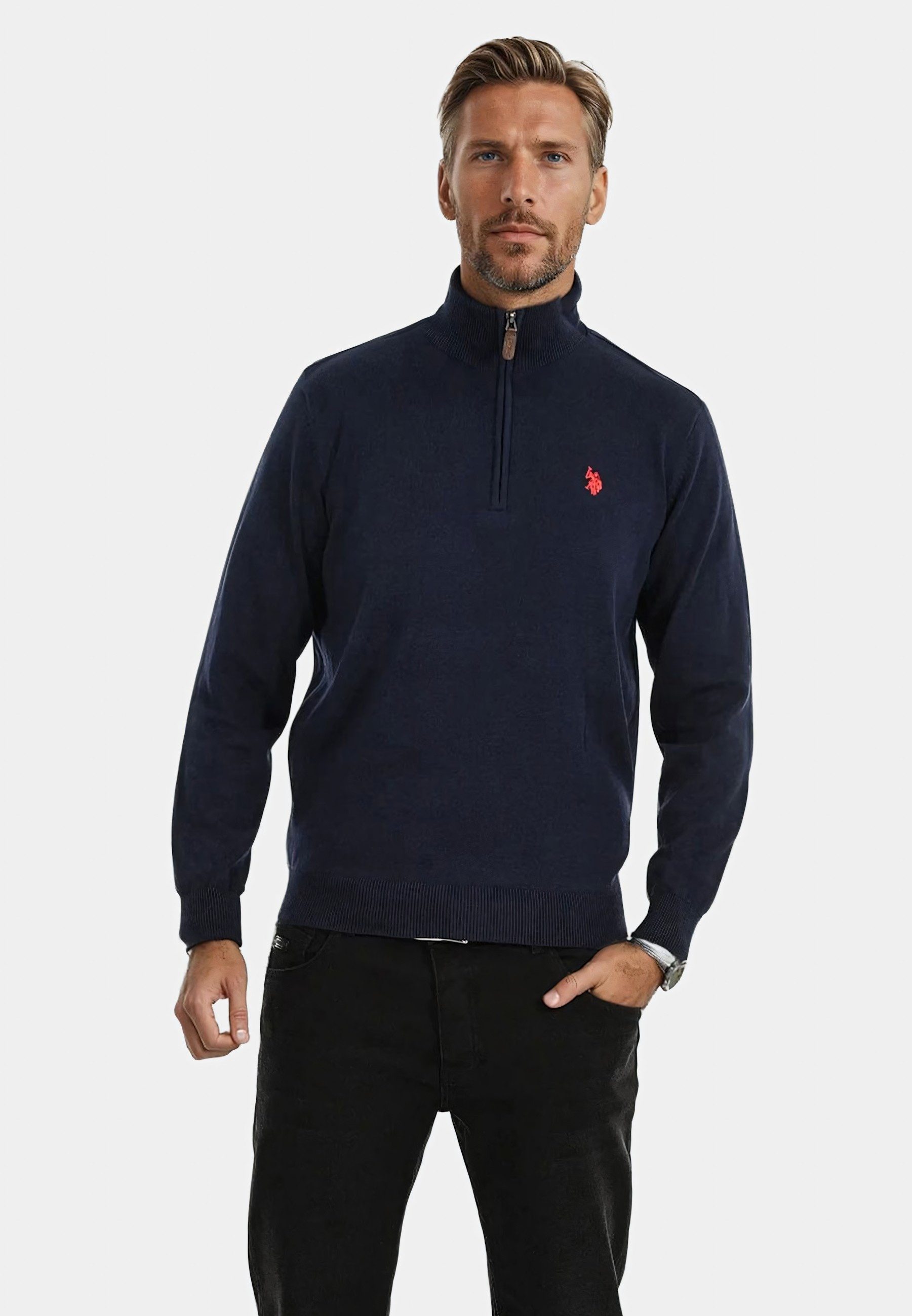 U.S. Polo Assn. Stehkragenpullover Stehkragenpullover USKnooxx – Herren Hal günstig online kaufen